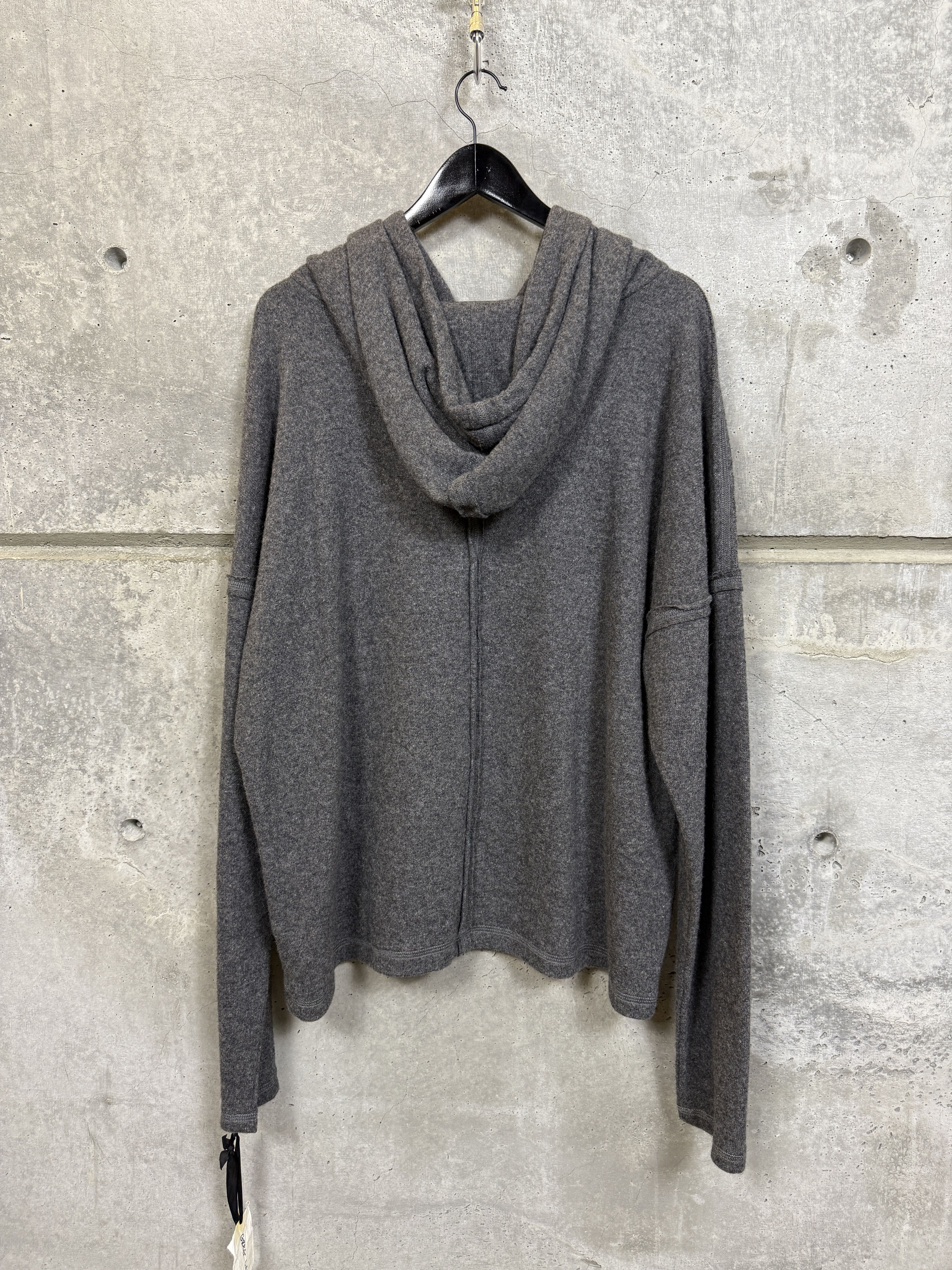 Greg Lauren $950 Greg Lauren SAMPLE Grey Wool Drop Hoodie Size US L / EU 52-54 / 3 - 2 Thumbnail