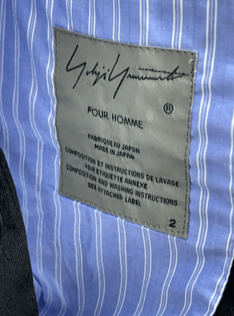Yohji Yamamoto Yohji Yamamoto Pour Homme - Zipper Tailored Jacket Size US M / EU 48-50 / 2 - 12 Thumbnail