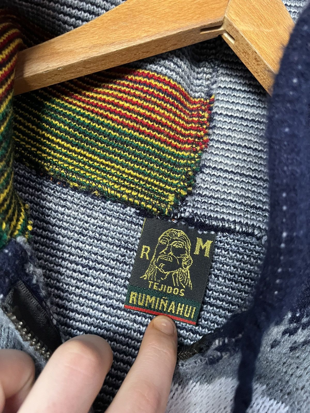 Bob Marley × Vintage Vintage 90’s Bob Marley Wool Zip Up Hoodie Rasta Jamaica y2k Size US M / EU 48-50 / 2 - 4 Thumbnail