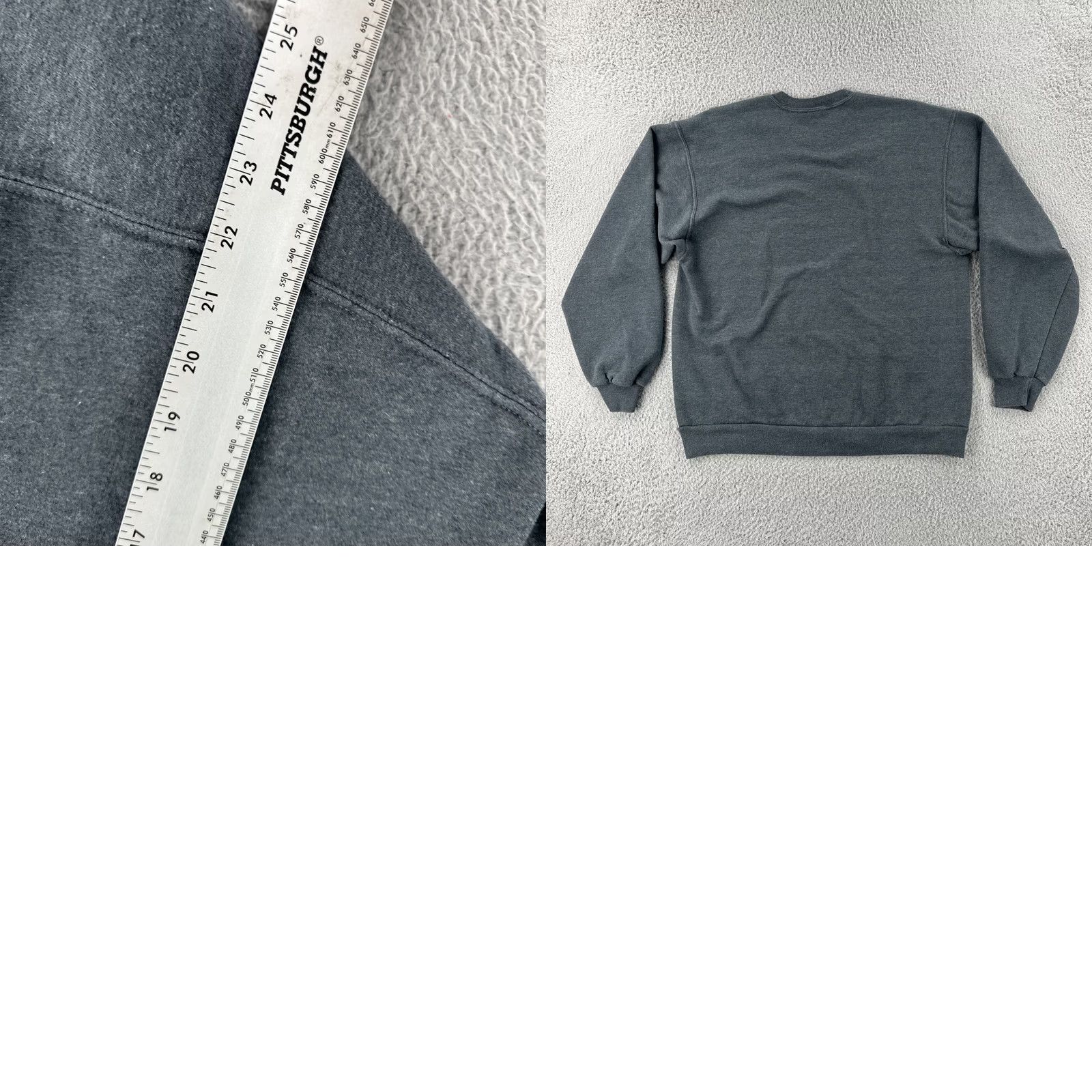 Jerzees VINTAGE Jerzees Premium Fit Adult L Solid Gray Crew Neck Boxy Sweatshirt Y2K 90s Unisex Mens Womens Shirt Hoodie? Size US L / EU 52-54 / 3 - 9 Thumbnail