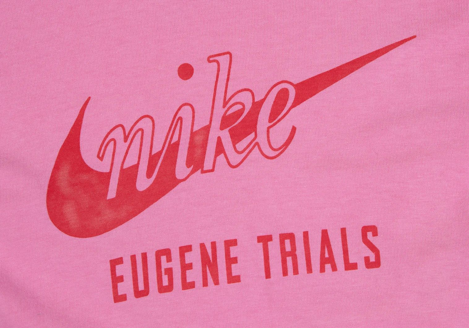 Junya Watanabe Pink Swoosh Logo Print T-Shirt, Size F Size US M / EU 48-50 / 2 - 5 Thumbnail
