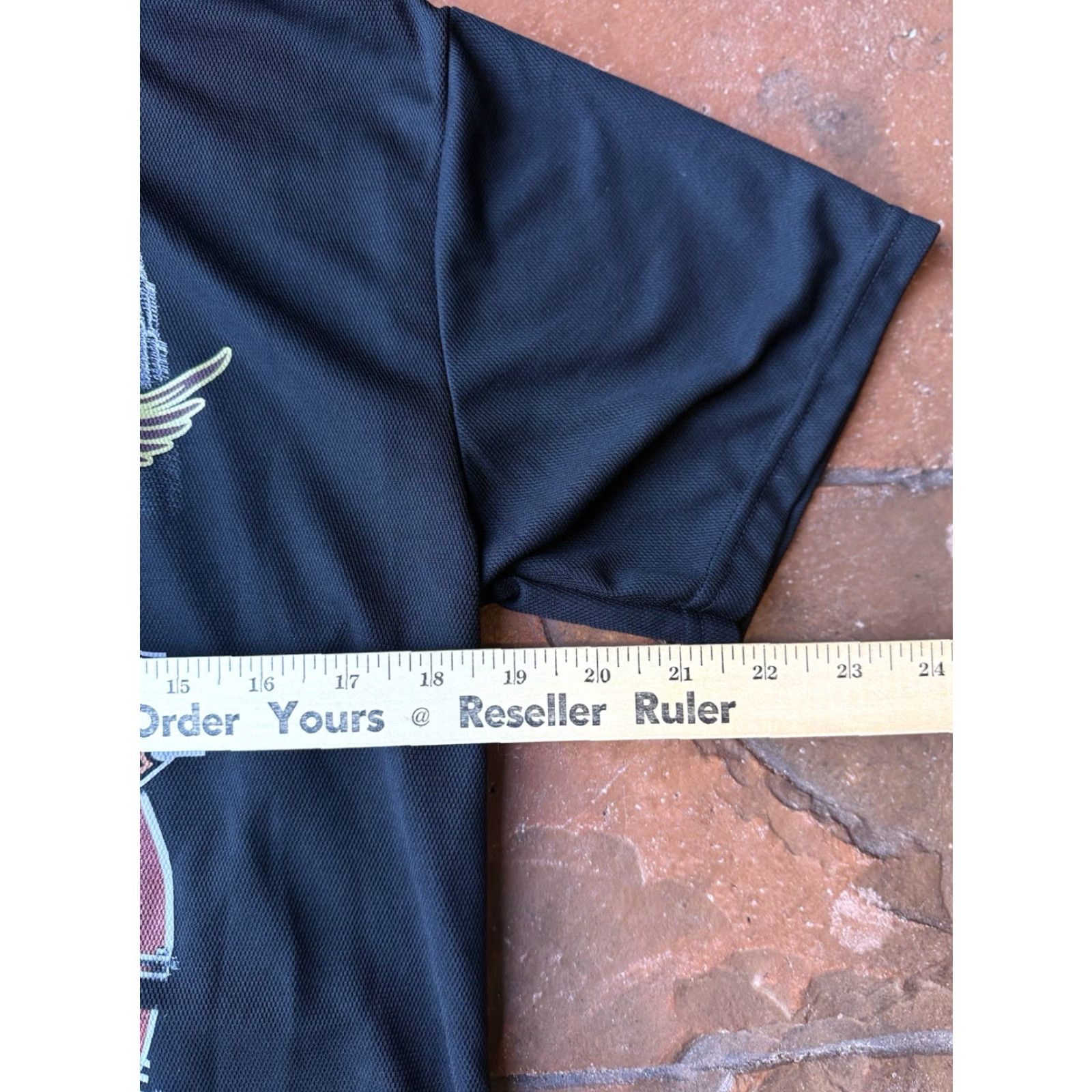 Harley Davidson Harley-Davidson T-Shirt Motorcycle Short Sleeve Crew Neck Black 100% Polyester Medium Mens Graphic Print Dri Fit Back Logo Size US M / EU 48-50 / 2 - 4 Thumbnail