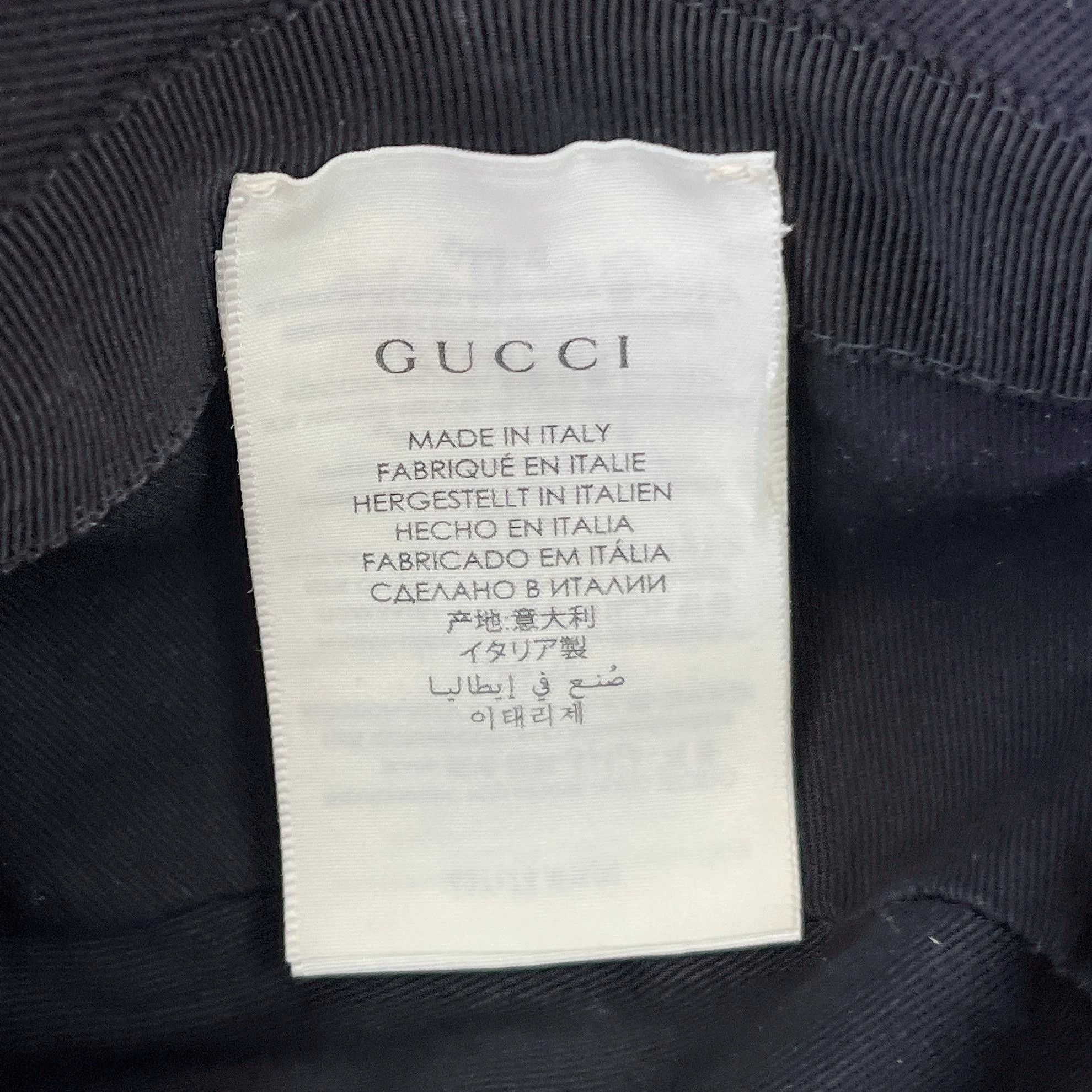 Gucci Gucci Black Bucket Hat M (58) Size ONE SIZE - 8 Thumbnail