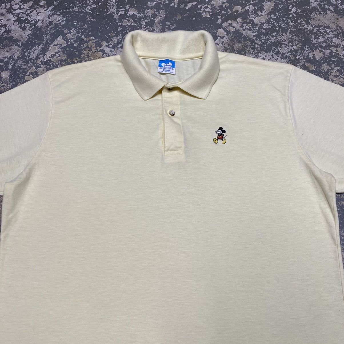 Mickey Mouse × Vintage Vintage Walt Disney Mickey Mouse 80s Polo Tshirt Size US XL / EU 56 / 4 - 7 Thumbnail