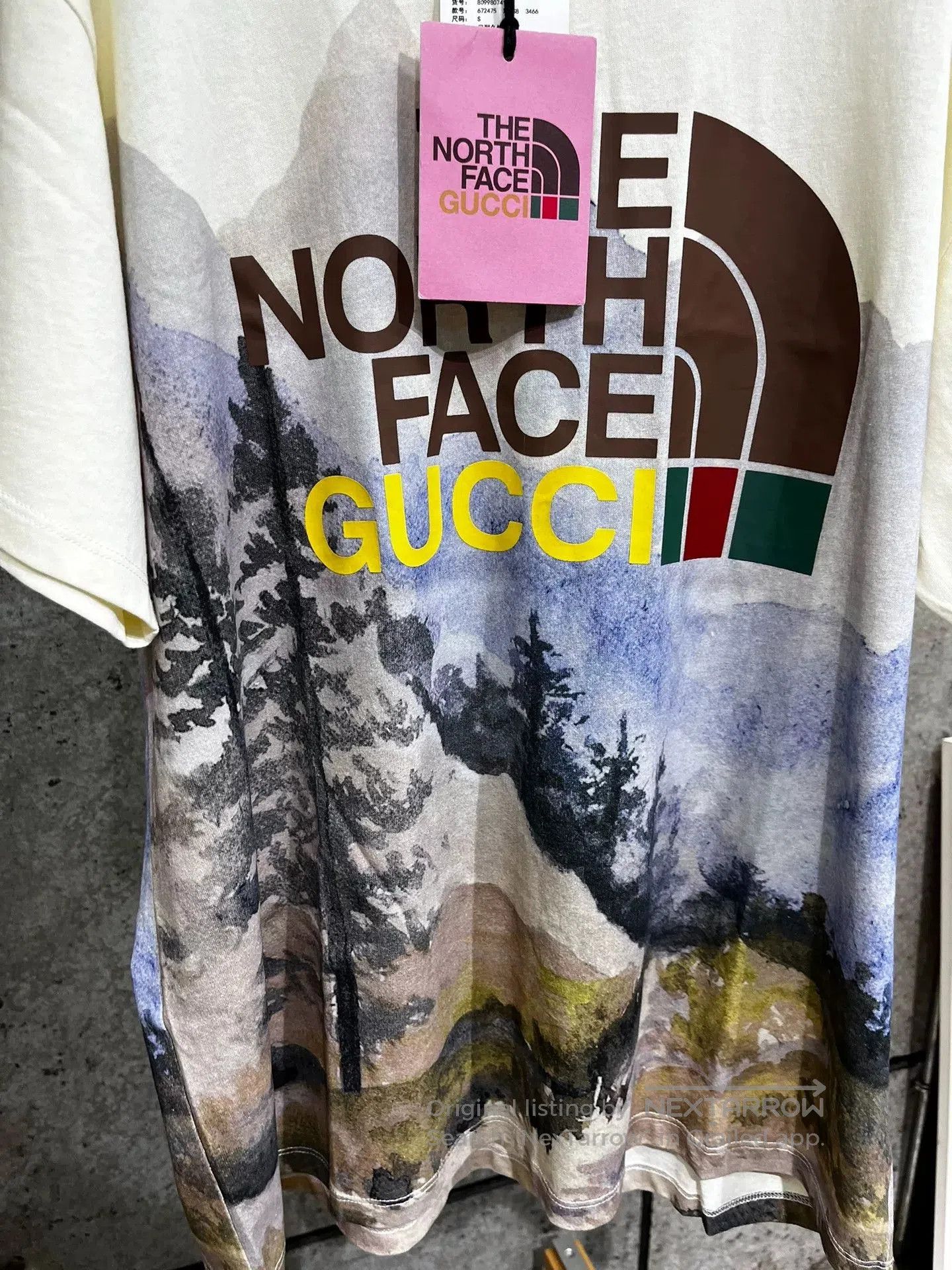 Gucci Gucci TNF Landscape Short Sleeve Tee. Size US S / EU 44-46 / 1 - 3 Thumbnail
