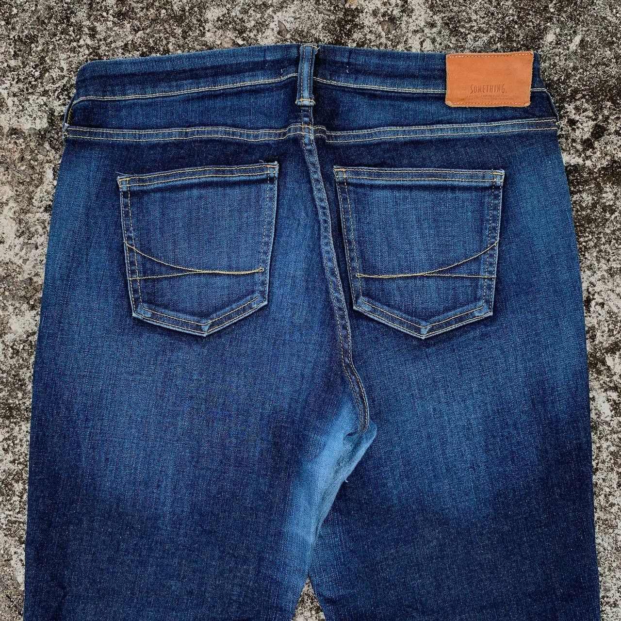 Japanese Brand Women Something Skinny Tapered Jeans Blue Wash Denim Size 34" / US 12 / IT 48 - 5 Thumbnail