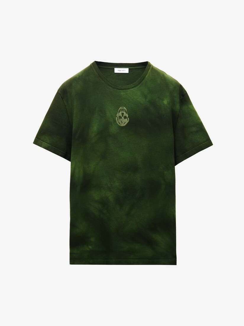 o1srvl11e0226 Washed Dye T-Shirt In Green