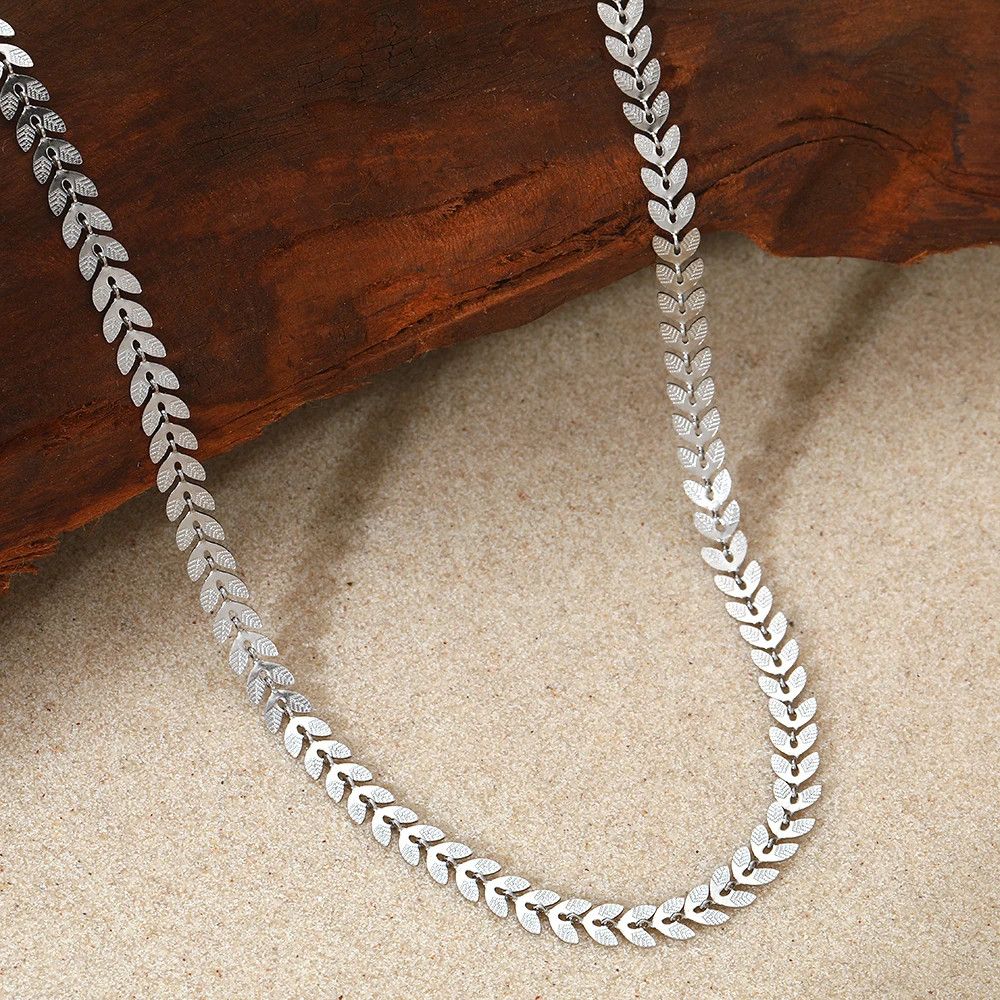 Jewelry Elegant Ear Wheat Arrow Chain Simplicity Necklace Size ONE SIZE - 2 Thumbnail