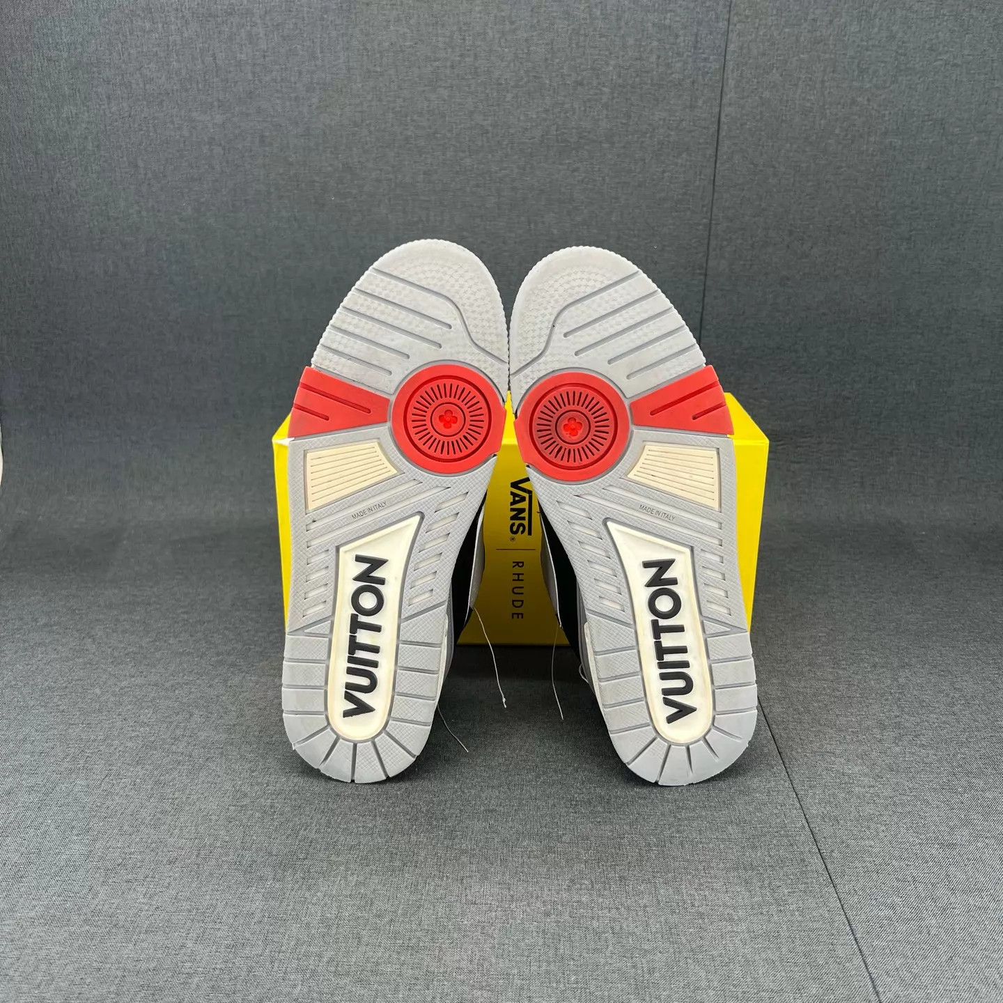 Louis Vuitton LV Trainer Yellow Red UK7.5 Boxed, Good Size US 8.5 / EU 41-42 - 6 Thumbnail
