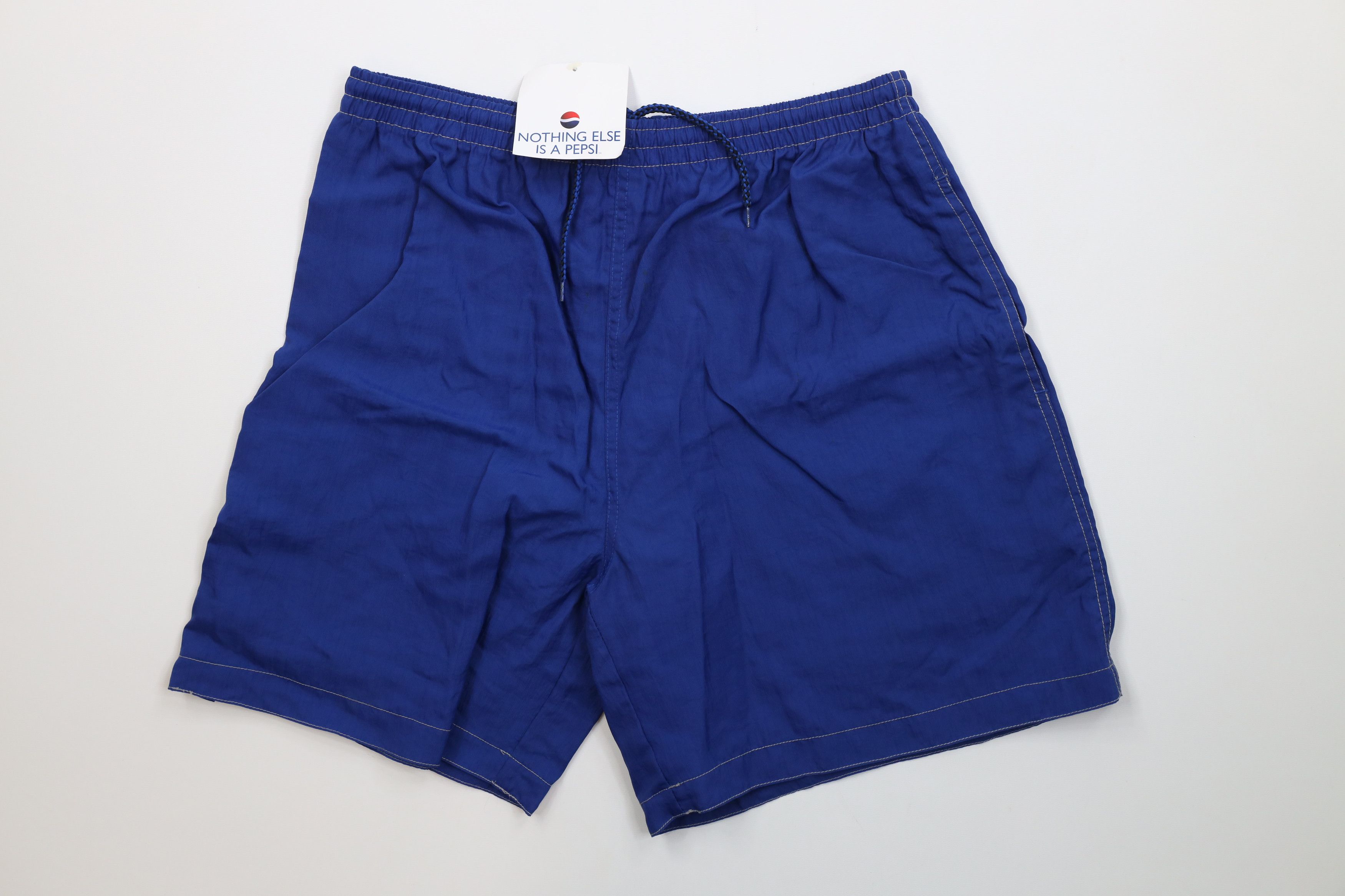 Vintage Deadstock Vintage 90s Pepsi Co Running Soccer Shorts Blue Size US 36 / EU 52 - 1 Thumbnail