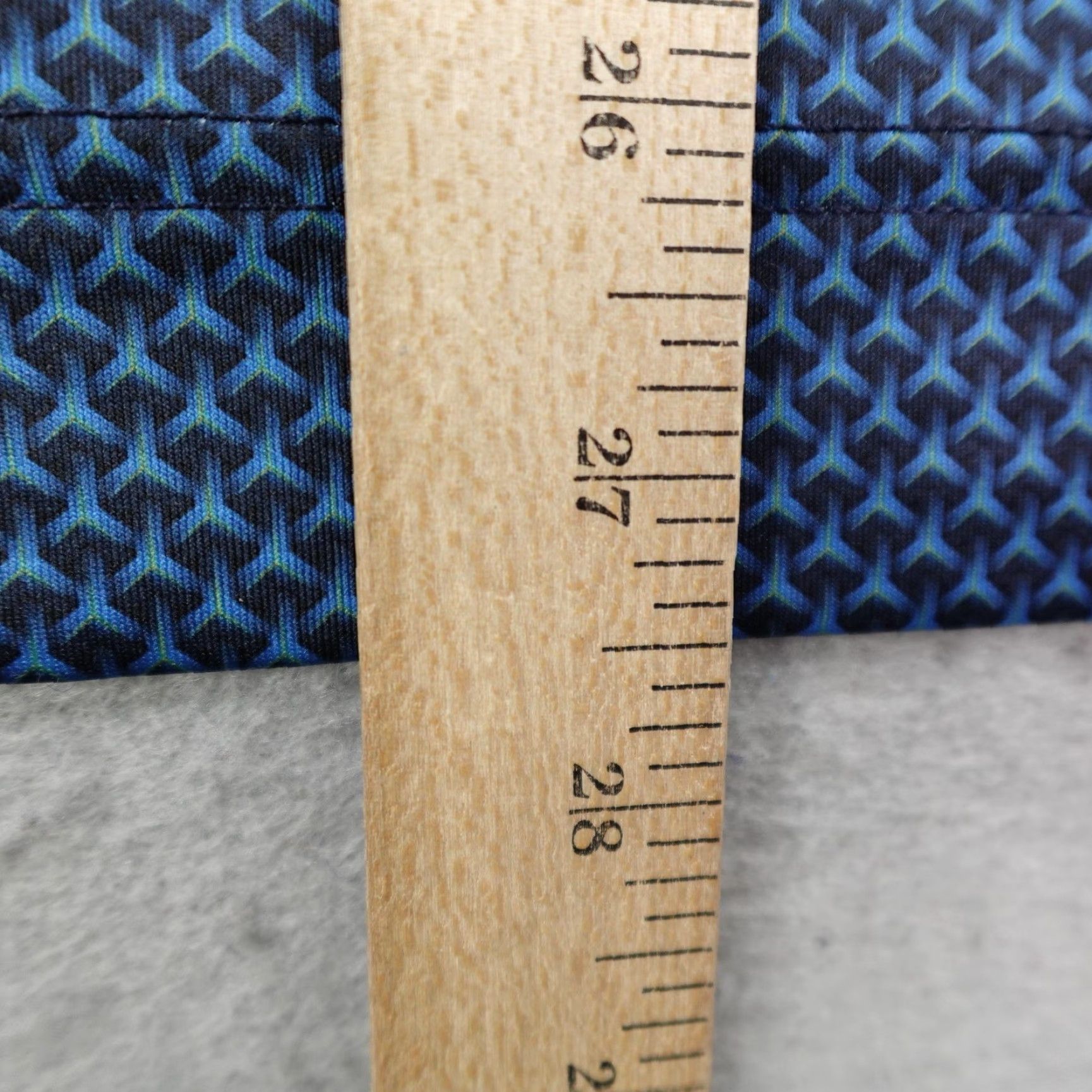 Vintage Deolax Polo Shirt Mens M Blue Geometric Print Performance Golf Stretch Flex Shirt Size US M / EU 48-50 / 2 - 7 Thumbnail