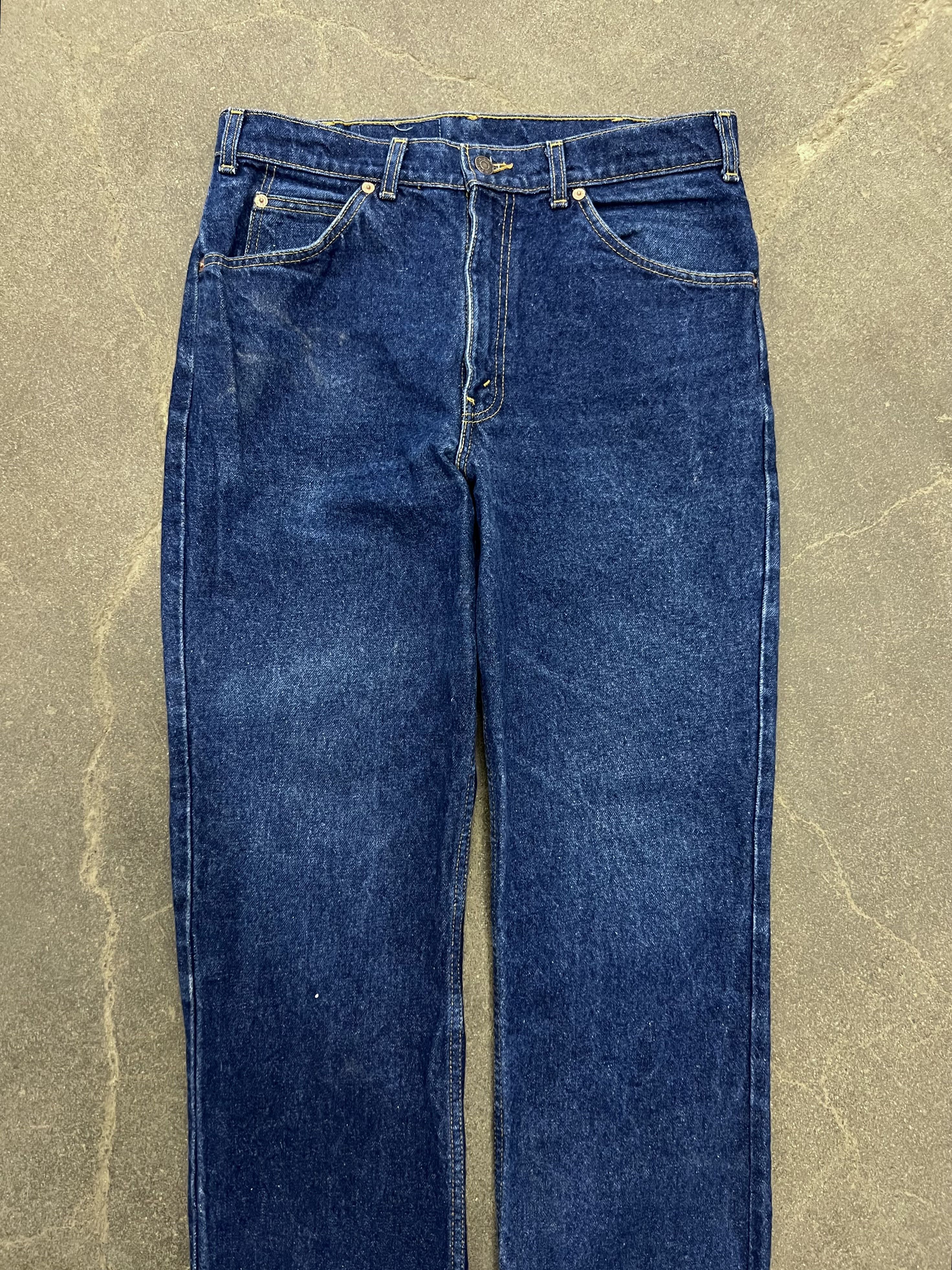 Levi's × Vintage VTG 1988 Levi's 619 Orange Tab Dark Wash Denim Jeans Size US 32 / EU 48 - 3 Thumbnail