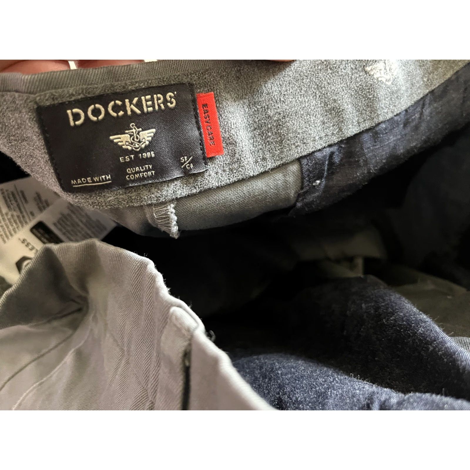 Dockers DOCKERS Gray Classic Fit Pants Chino Men's Size 33 Regular 32 Inseam Flat Front Casual Business Formal 80s 90s Retro Size US 33 - 5 Thumbnail
