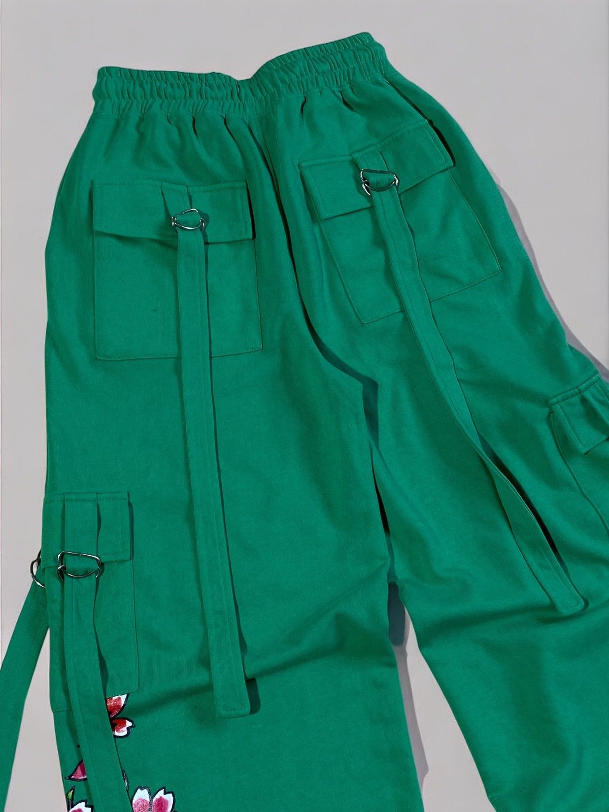 Ed Hardy 🔥 Y2K ED HARDY GREEN SKULL PANTS OPIUM JAPAN VIBES Size US 32 / EU 48 - 5 Thumbnail