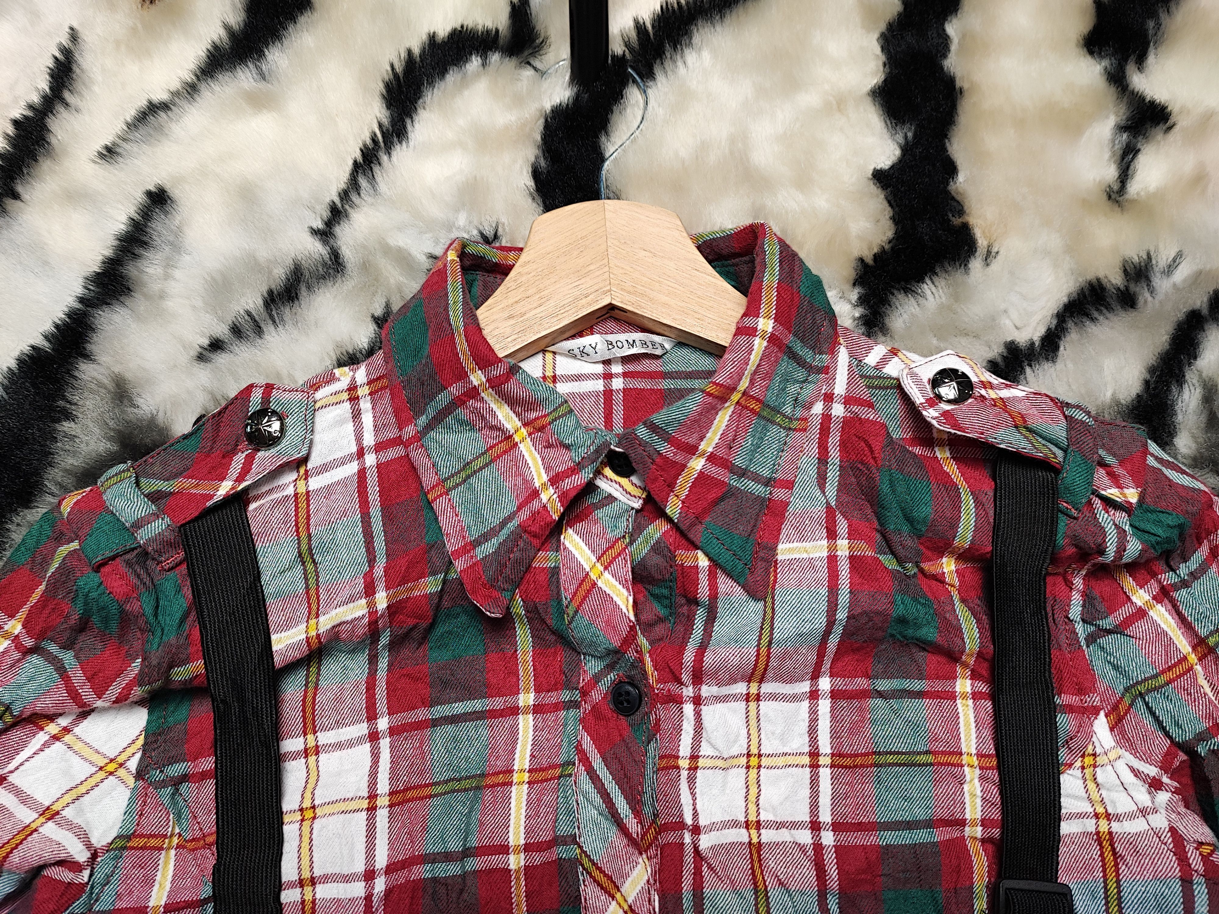 Flannel Flannel Checked Bondage Shirt Button Up Size S / US 4 / IT 40 - 12 Thumbnail