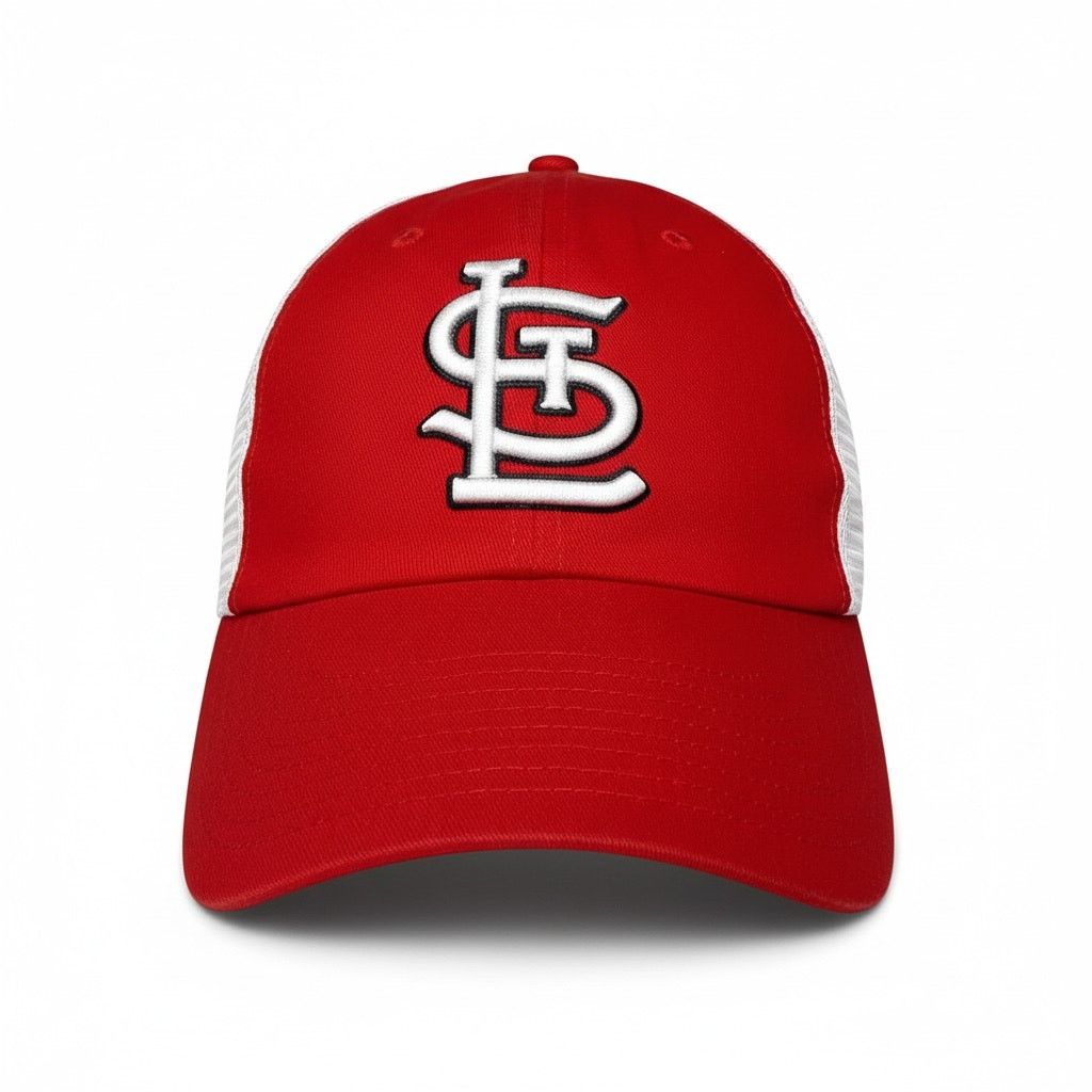 MLB St. Louis Cardinals Red White Embroidered Baseball Hat Cap Size ONE SIZE - 1 Thumbnail