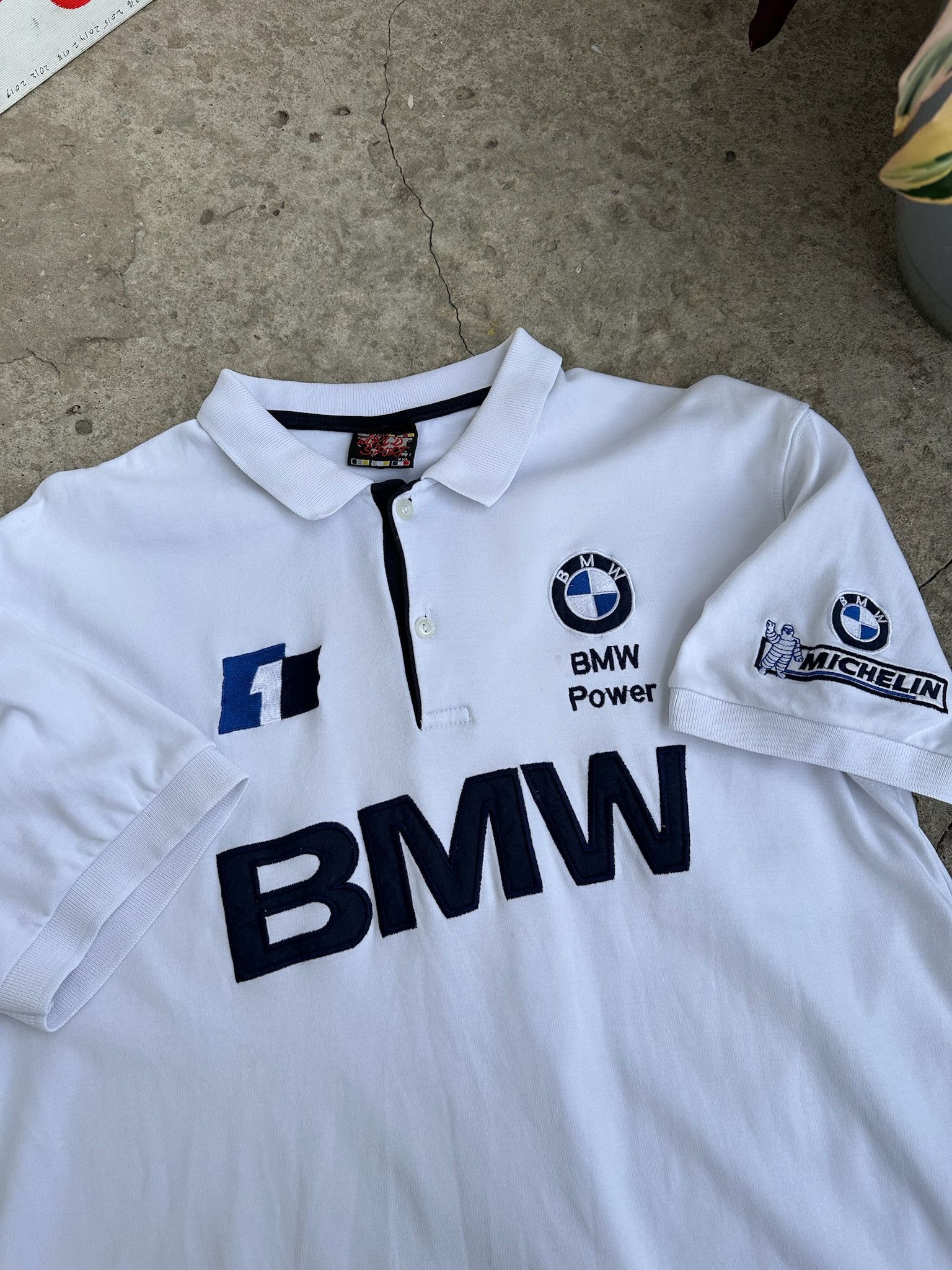 BMW Vintage BMW Racing Polo Shirt F1 Grand Prix Size US XL / EU 56 / 4 - 3 Thumbnail