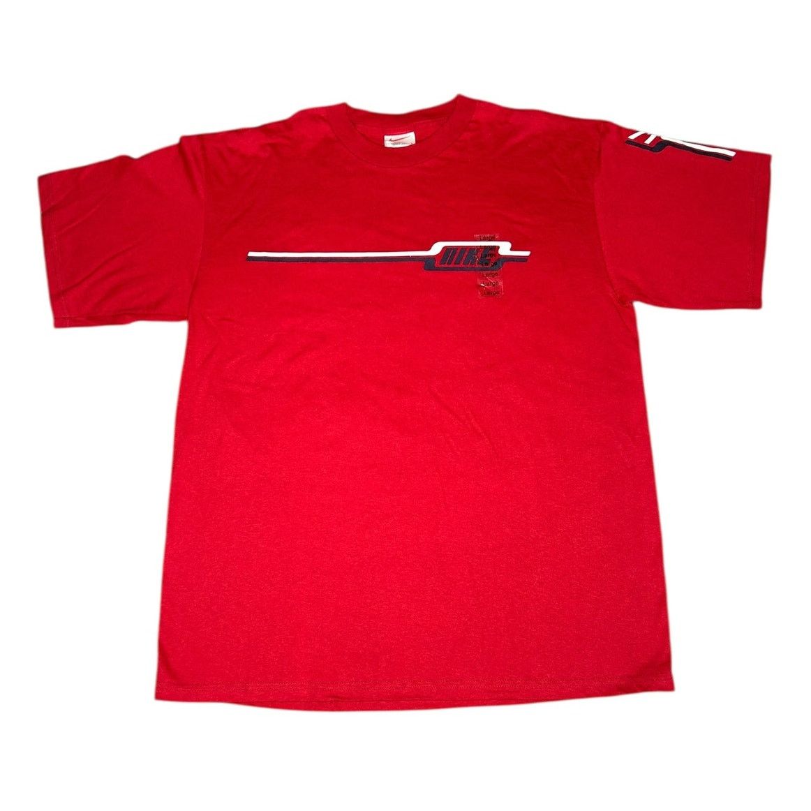 Nike × Vintage Vintage 90s Nike Graphic T-Shirt Size US L / EU 52-54 / 3 - 1 Thumbnail
