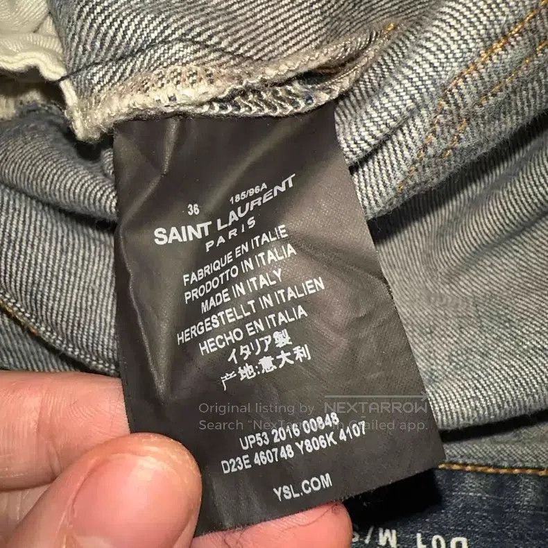 Saint Laurent Paris Saint Laurent Paris Classic Washed Ripped Denim Jeans Size Size US 36 / EU 52 - 5 Thumbnail