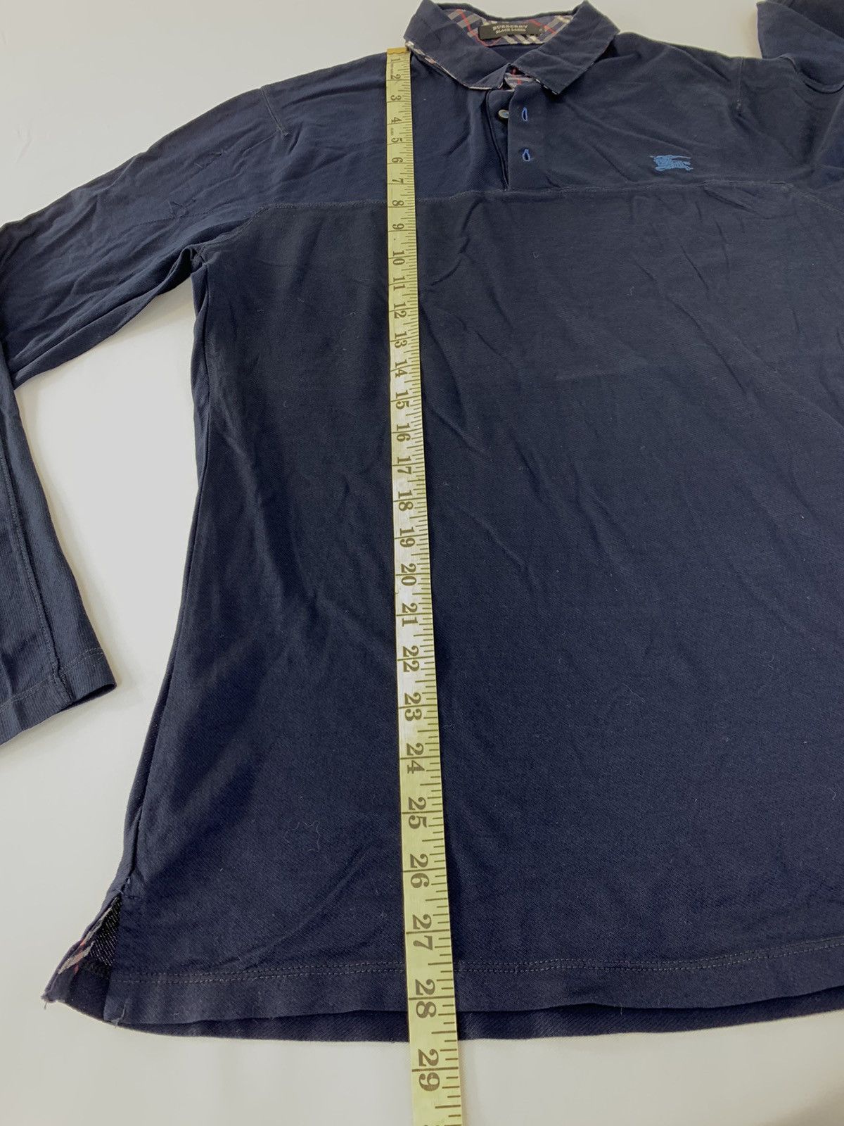 Burberry Hype Burberry Black Label Plain Polo Longsleeve Tee Size US M / EU 48-50 / 2 - 10 Thumbnail