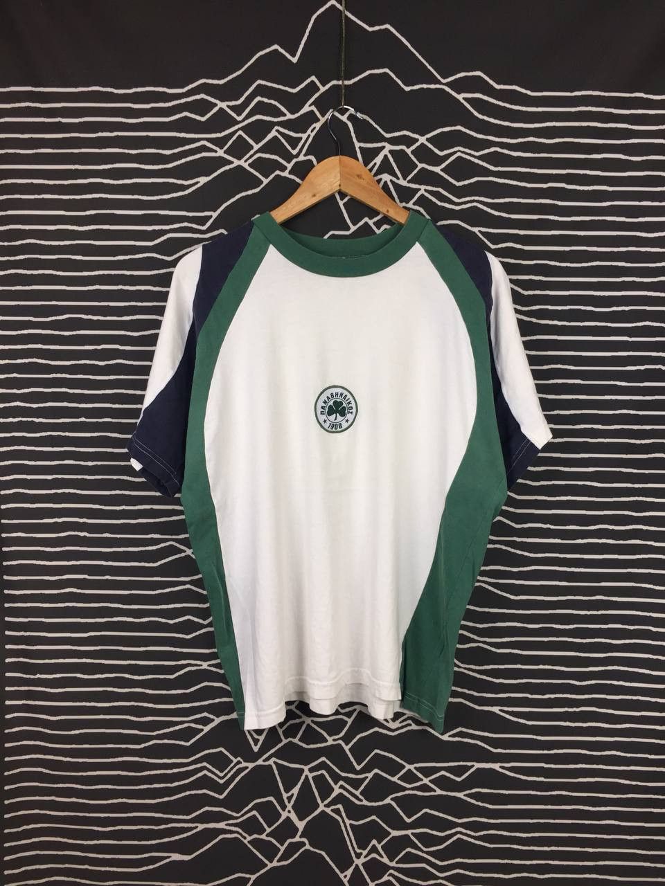 Vintage Vtg Authentic Line Panathinaikos Football Club Logo Tee Size US M / EU 48-50 / 2 - 2 Thumbnail