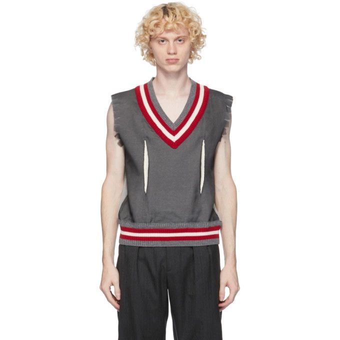 Maison Margiela o1y1124 Sleeveless Overlay Vest In Multicolor Size US XS / EU 42 / 0 - 1 Thumbnail