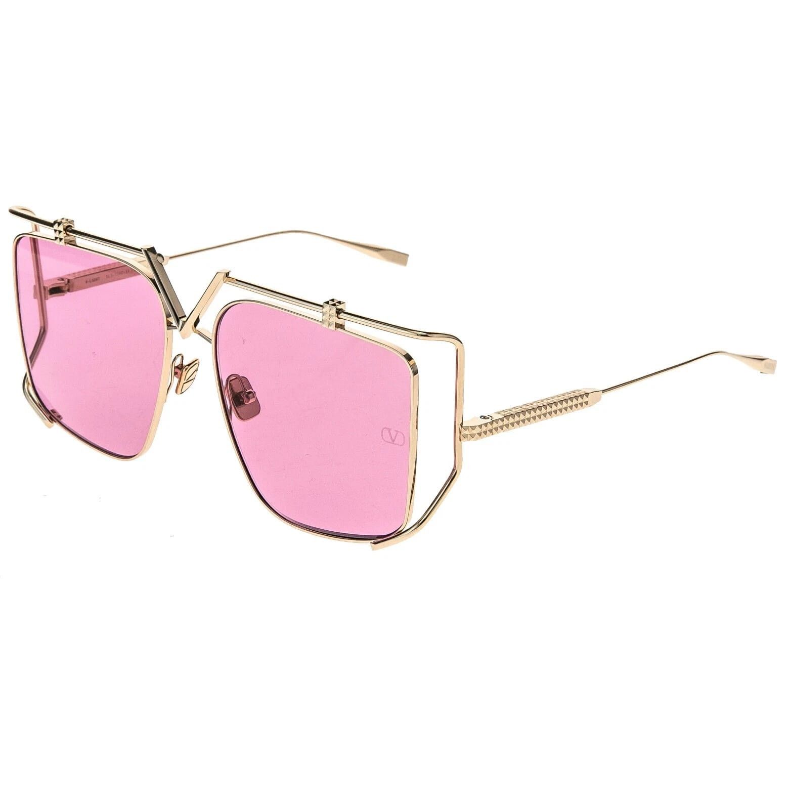 Valentino VALENTINO V LIGHT VLS116 Gold Titanium VLS 116C Sunglass Size ONE SIZE - 11 Thumbnail