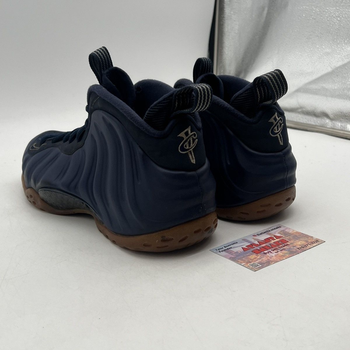 Nike Air Foamposite one midnight navy Size US 8 / EU 41 - 4 Thumbnail