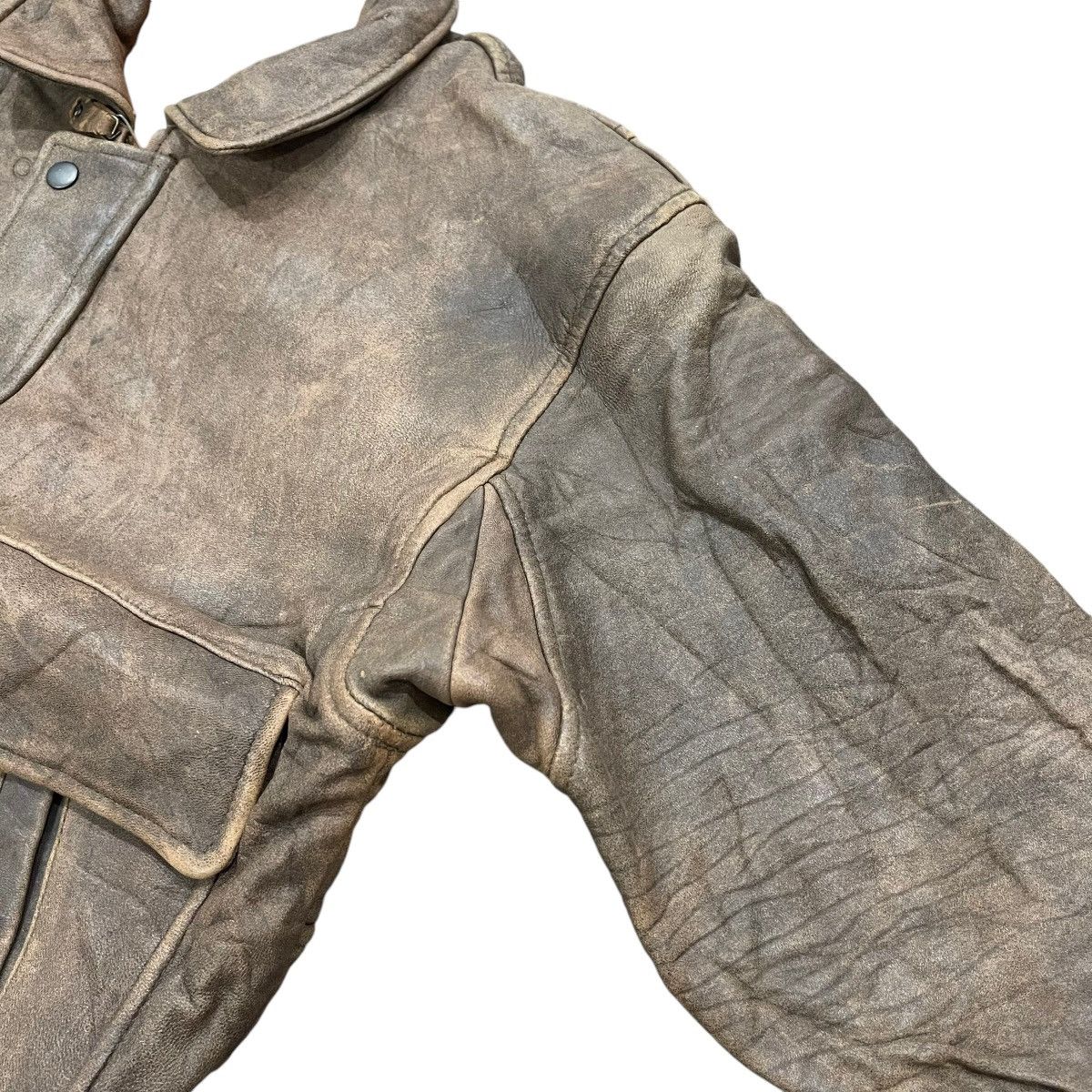 Avirex Vtg 80s Type G-1 US Army Air Force Leather Bomber Jacket Size US M / EU 48-50 / 2 - 4 Thumbnail
