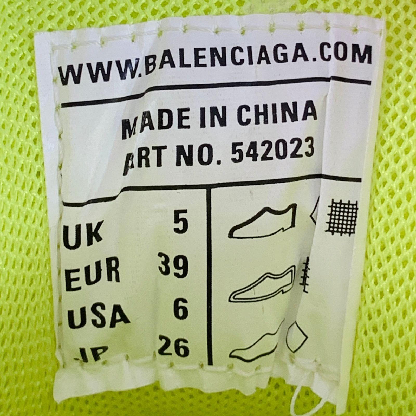 Balenciaga BALENCIAGA Size 6 Track 3 Green Neon Nylon Chunky Sneakers Size US 6 / EU 39 - 8 Thumbnail