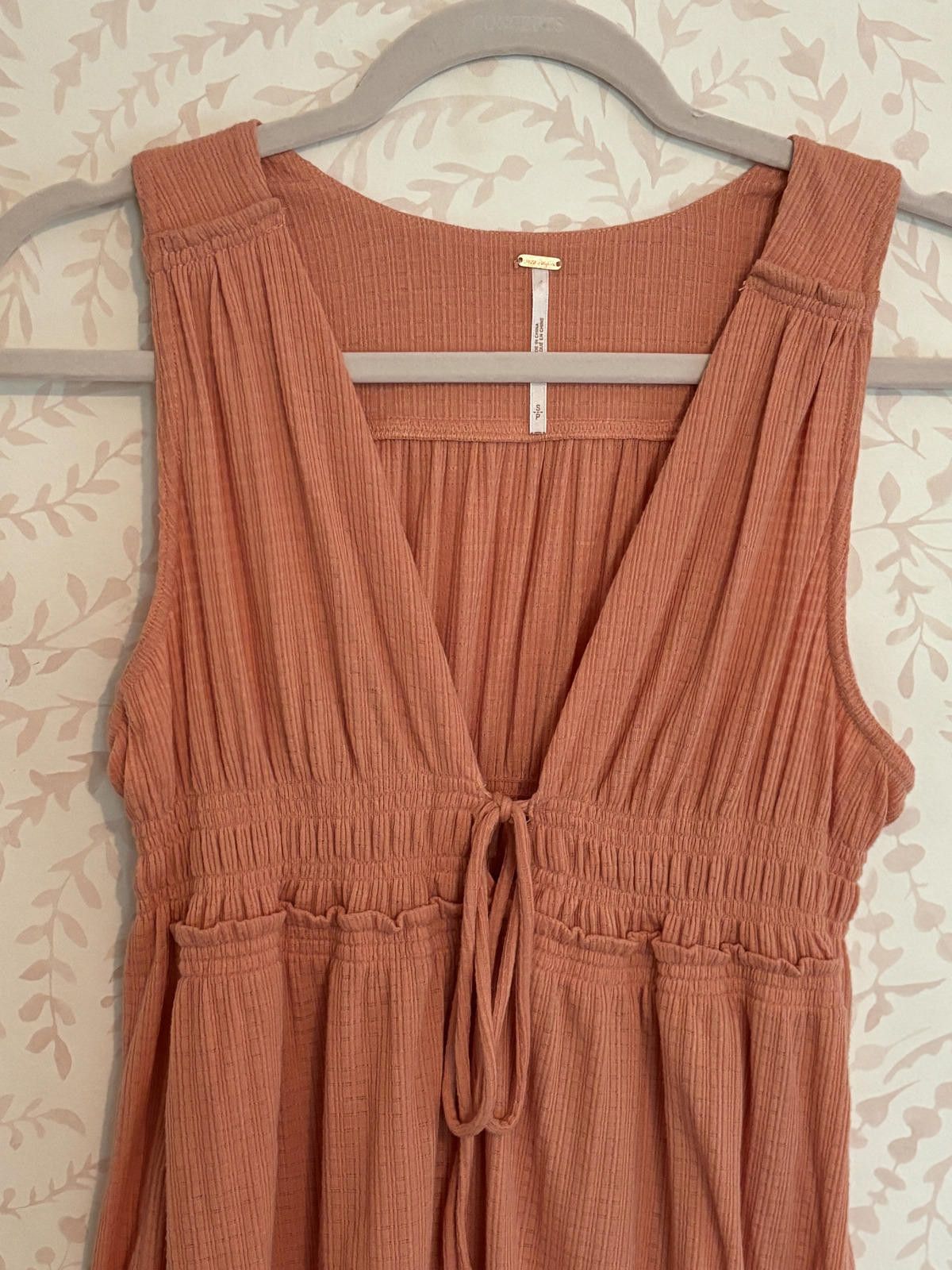 Free People Free People Beach Bound Peach Boho Tank Top sz S Size S / US 4 / IT 40 - 3 Thumbnail