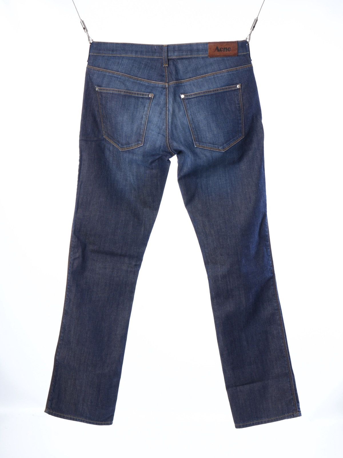 Acne Studios Acne Max / Low Jeans Men 33/32 blue faded Size US 33 - 2 Thumbnail