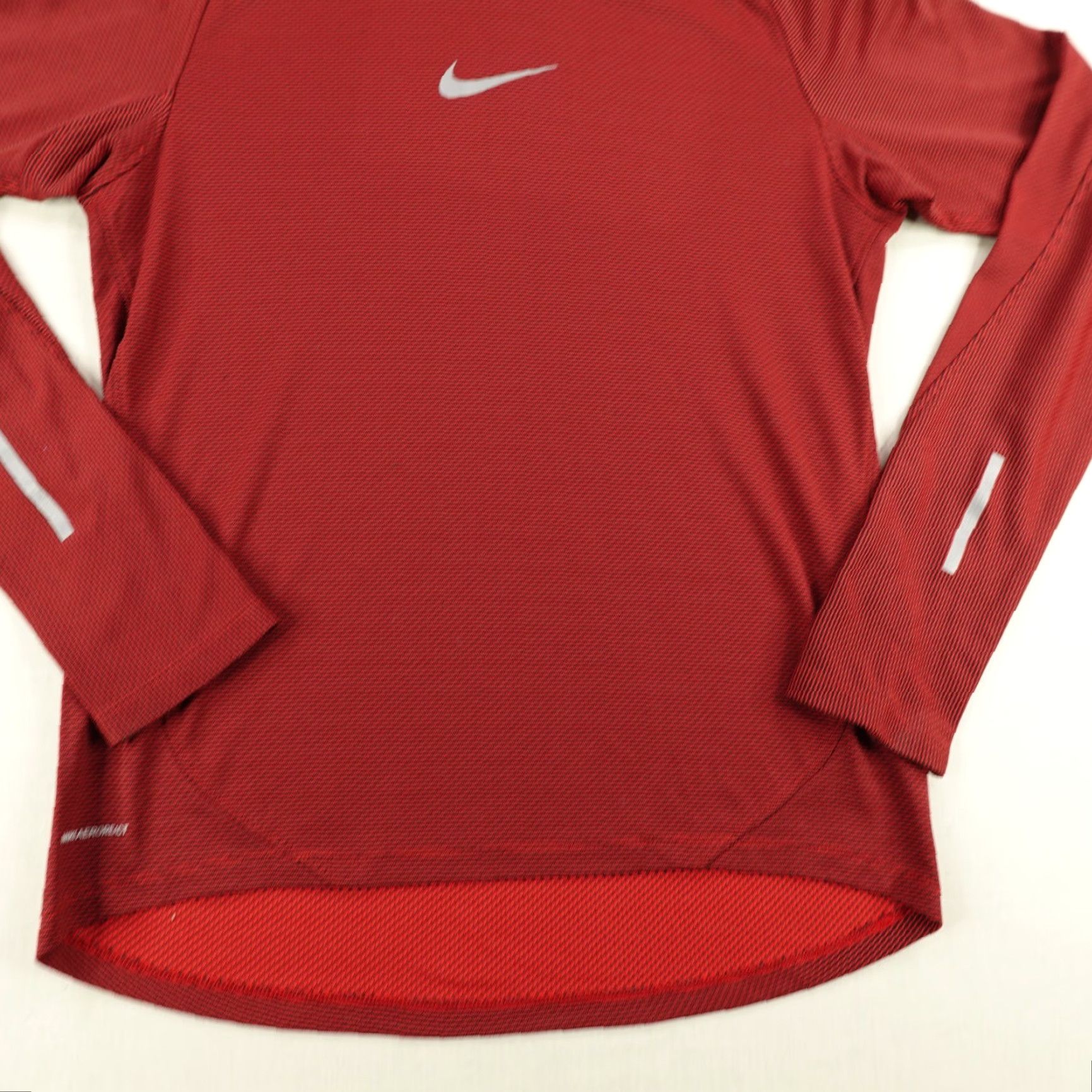 Nike Nike Shirt Mens Medium Red Aeroreact Long Sleeve Mock Neck Center Swoosh Running Size US M / EU 48-50 / 2 - 3 Thumbnail