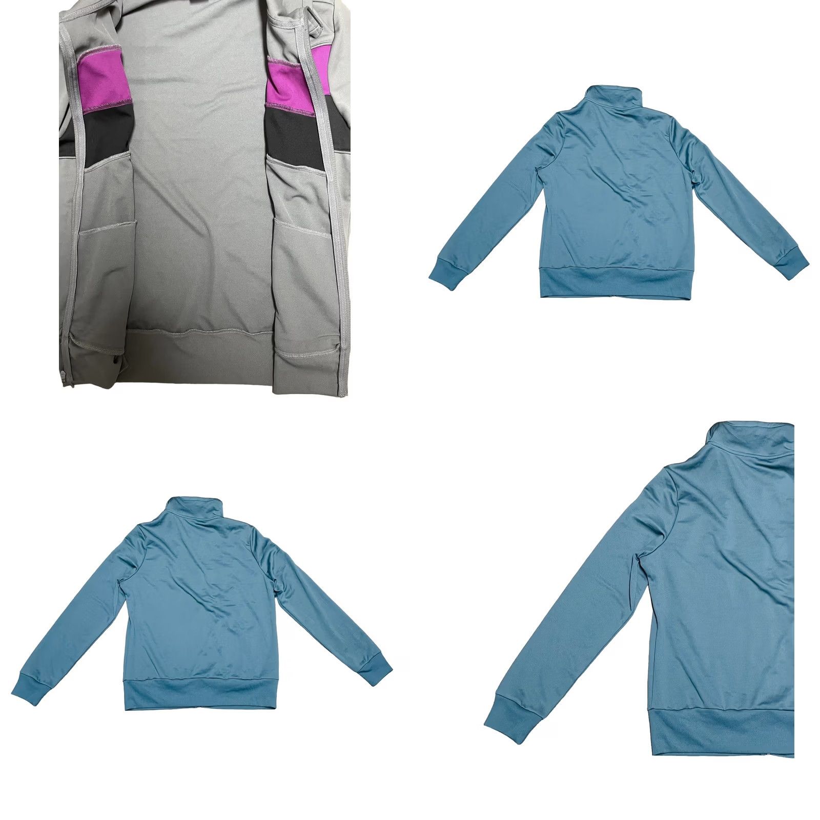 Vintage VINTAGE Lady Foot Locker Women's Tracksuit Full Zip Jacket XL Pants LG VTG Gray & Purple 90s Running & Jogging Womens Size 36" / US 14 / IT 50 - 8 Thumbnail