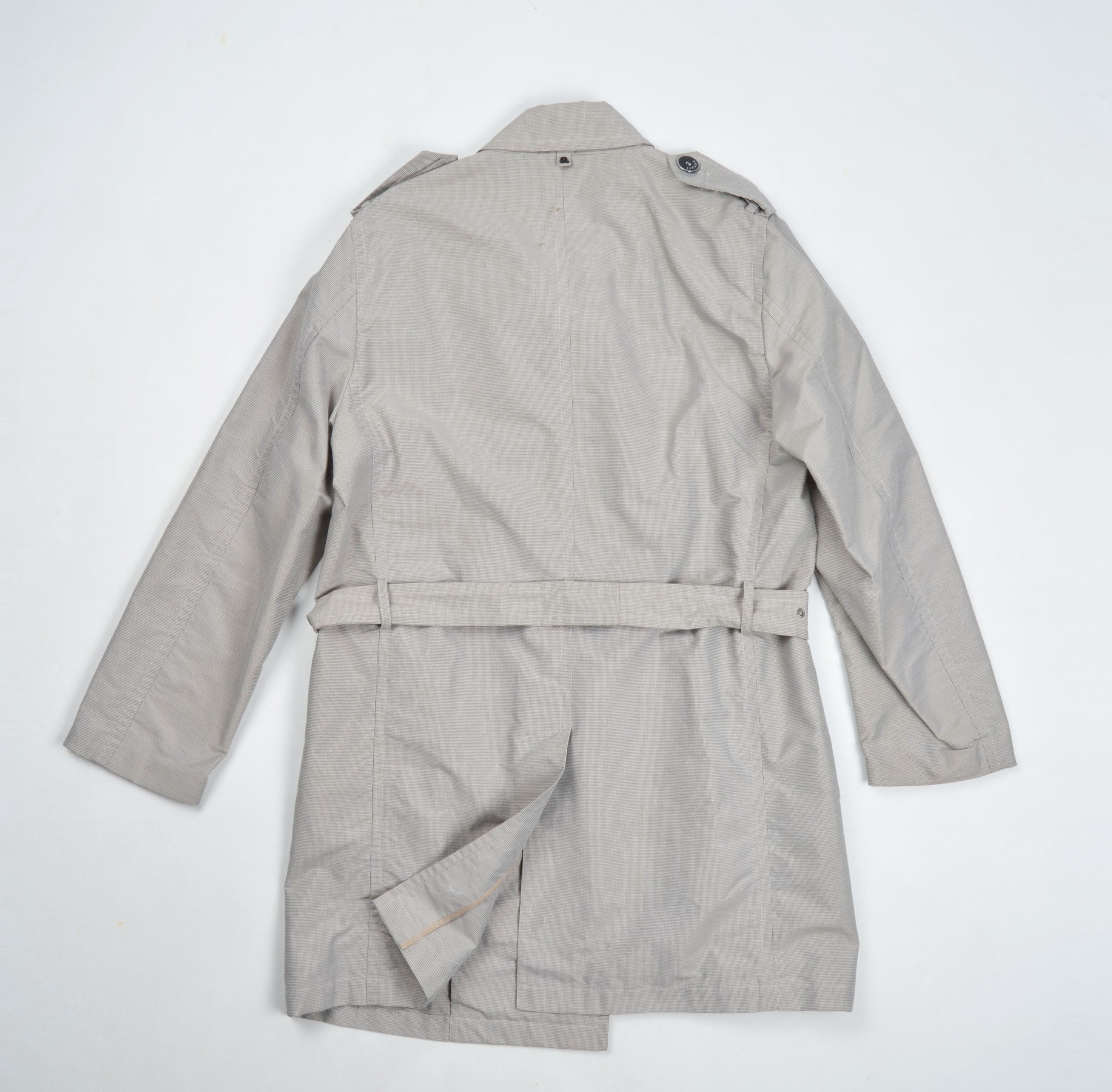 Allegri Men's Allegri Belted Gray Double Breasted Trench Coat Size US M / EU 48-50 / 2 - 10 Thumbnail