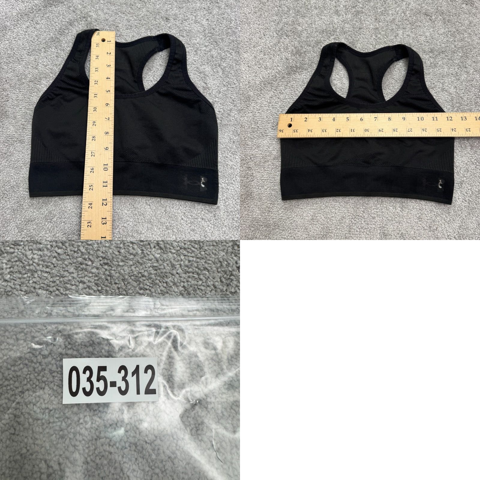 Under Armour VINTAGE Under Armour Women's Sports Bra Racerback Activewear Small Black Breathable Support Gym Size S / US 4 / IT 40 - 8 Thumbnail