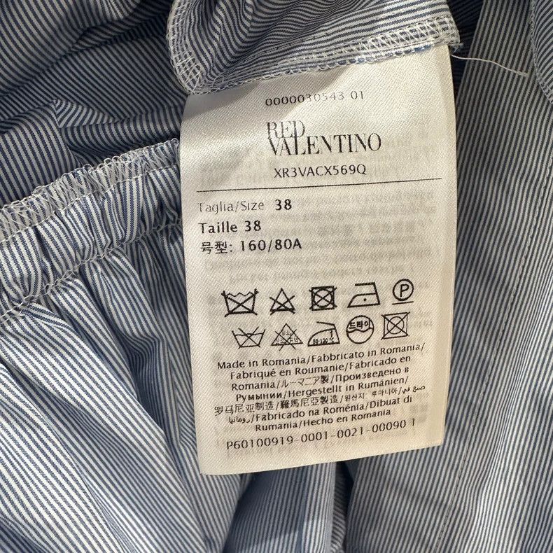 Valentino Valentino Lace-up striped lapel long-sleeved dress Size XS / US 0-2 / IT 36-38 - 4 Thumbnail