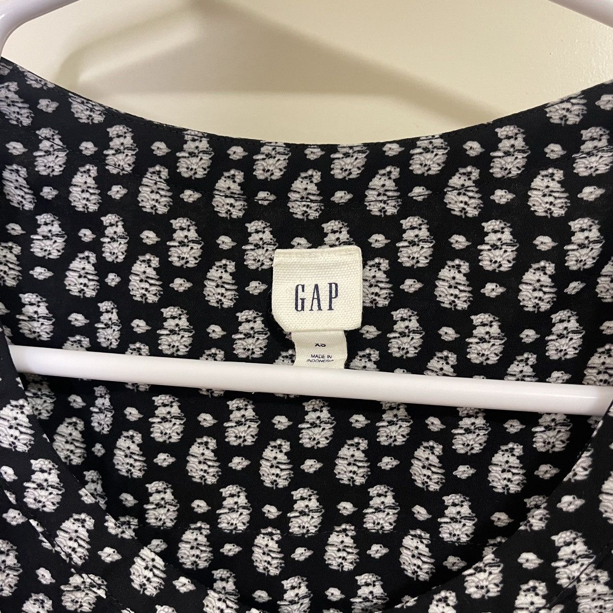 Gap GAP Women’s Paisley Floral Round Neck Long Sleeve Blouse Size XS / US 0-2 / IT 36-38 - 3 Thumbnail