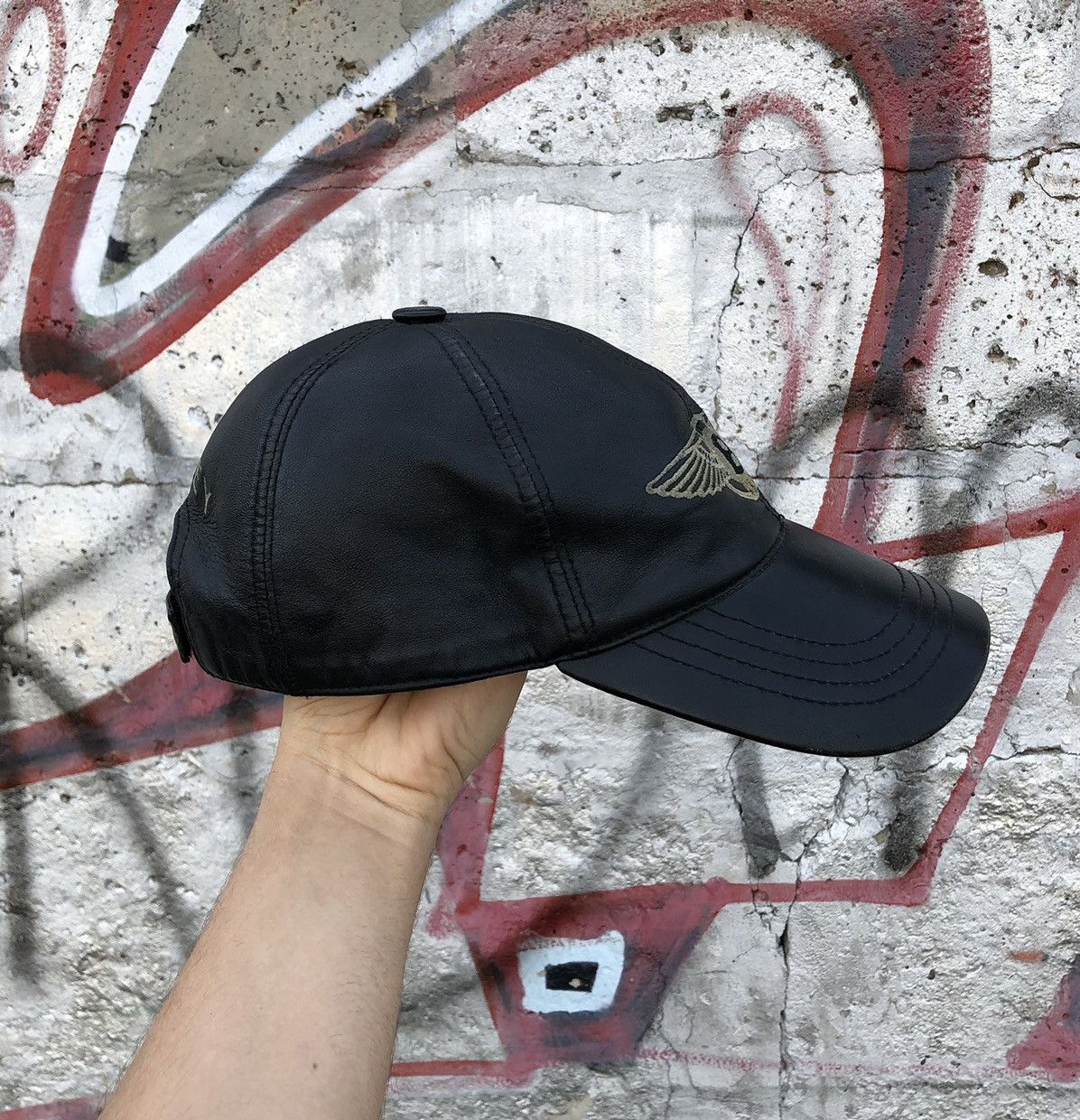 Bentley × Vintage Vintage Bentley Racing Leather Cap Size ONE SIZE - 5 Thumbnail