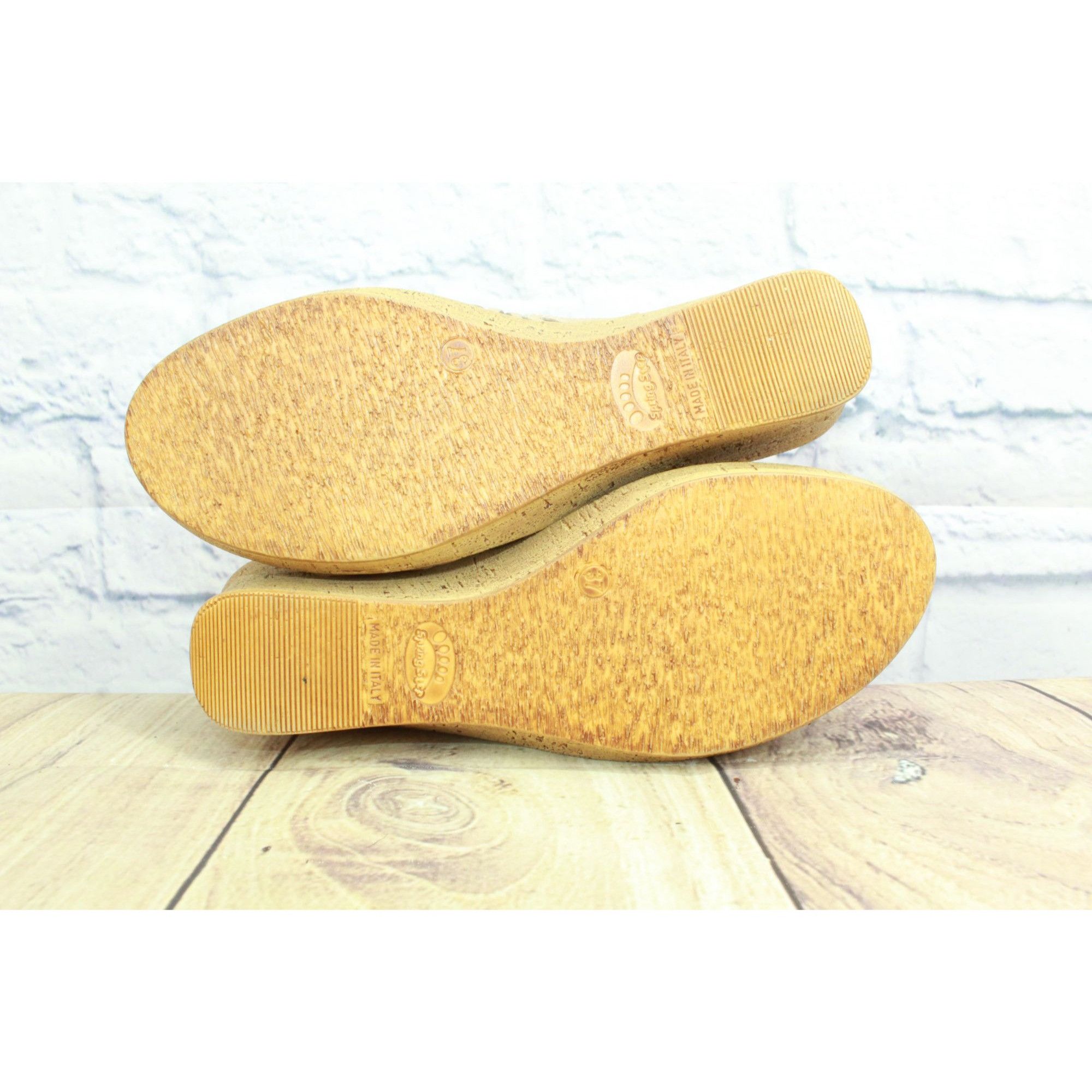 Leather Spring Step Abigail Women's Slingback Wedge Sandals 37 US 7 Size US 7 / IT 37 - 9 Thumbnail