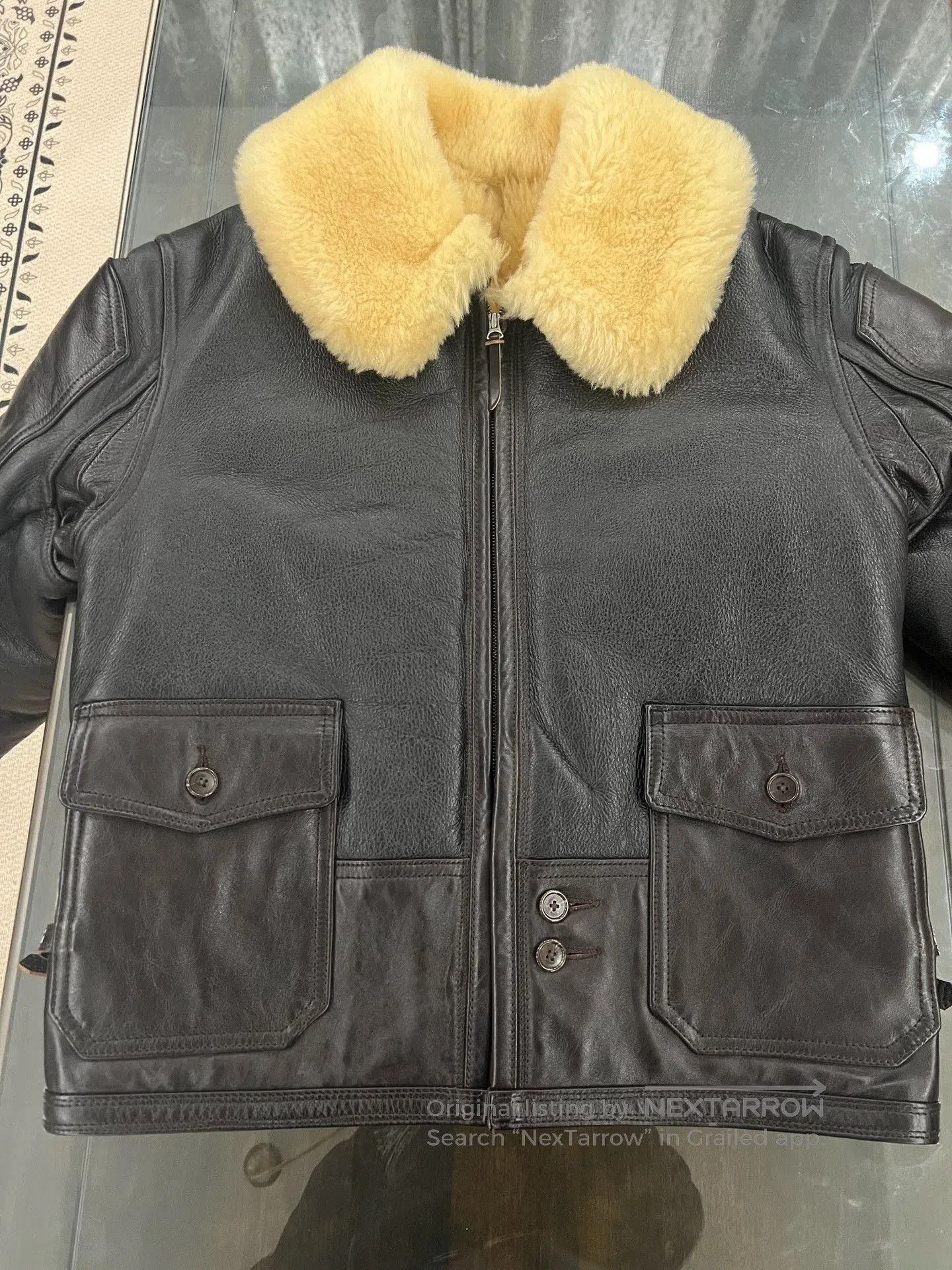Aero Leathers AERO Shearling Horsehide Leather Jacket. Size US XS / EU 42 / 0 - 4 Thumbnail