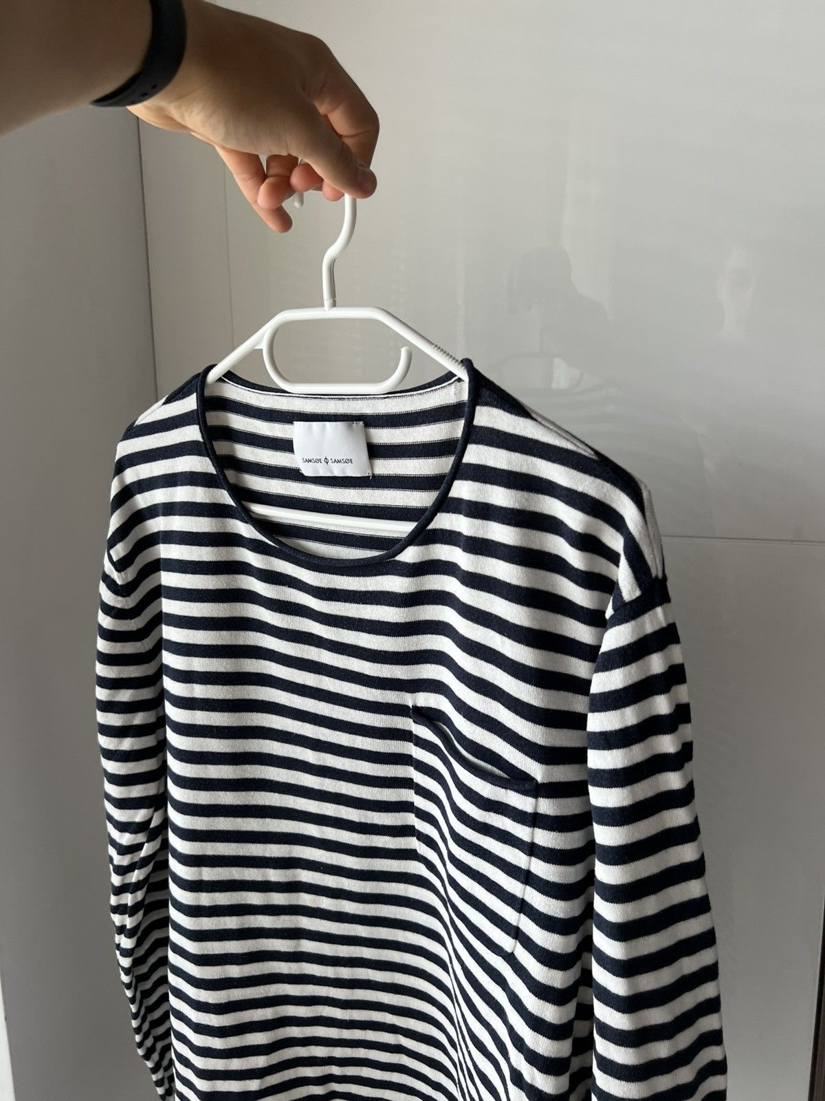Samsoe Samsoe ‼️Archival Samsoe Samsoe Stripes Y2k Opium Long Sleeve Tee‼️ Size US XL / EU 56 / 4 - 4 Thumbnail