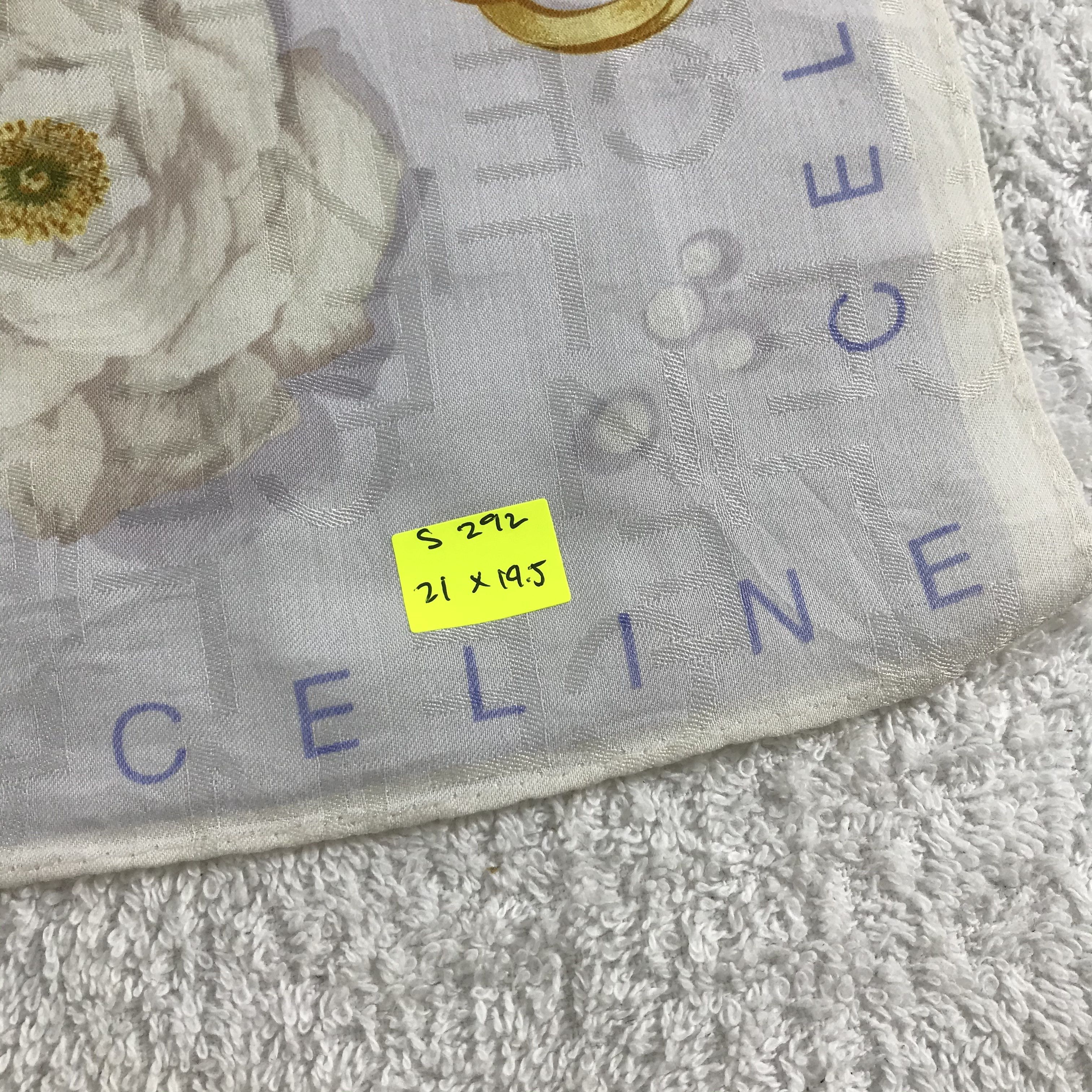 Celine × Vintage Celine Bandana / Handkerchief / Neckerchief - S292 Size ONE SIZE - 5 Thumbnail