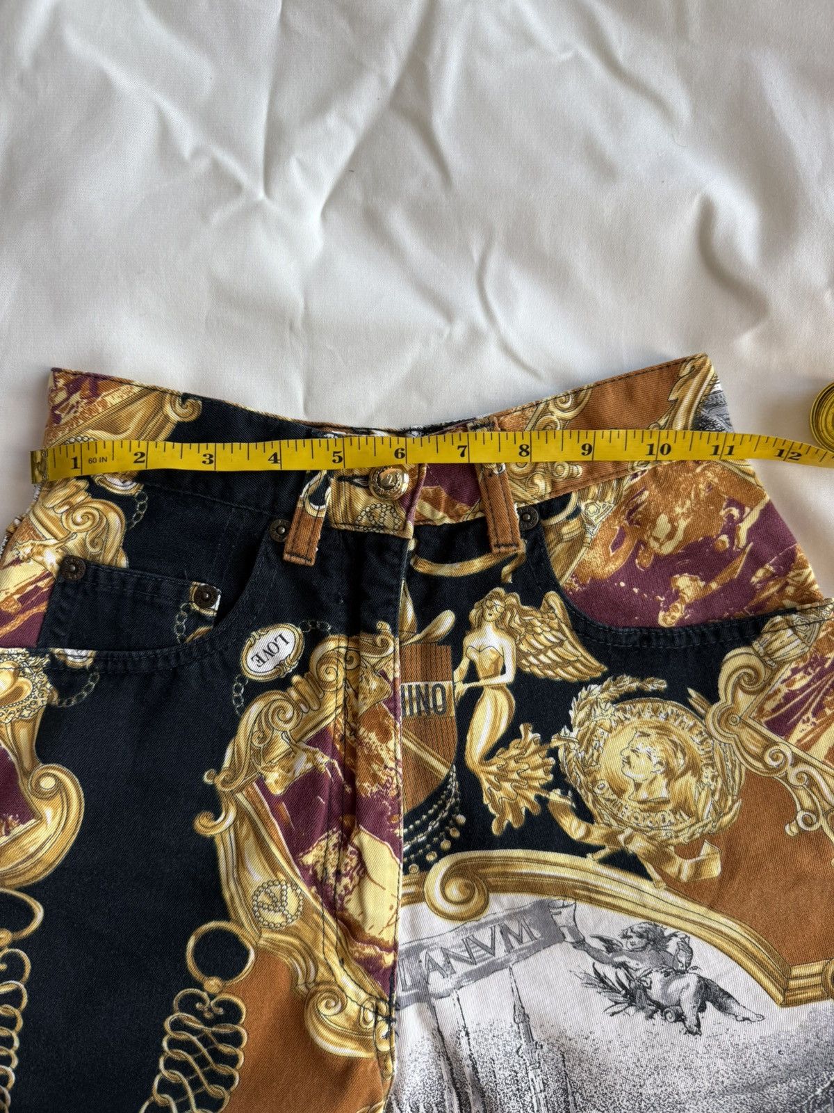 Moschino Vintage Moschino Jeans Printed Shorts Size 22" - 3 Thumbnail