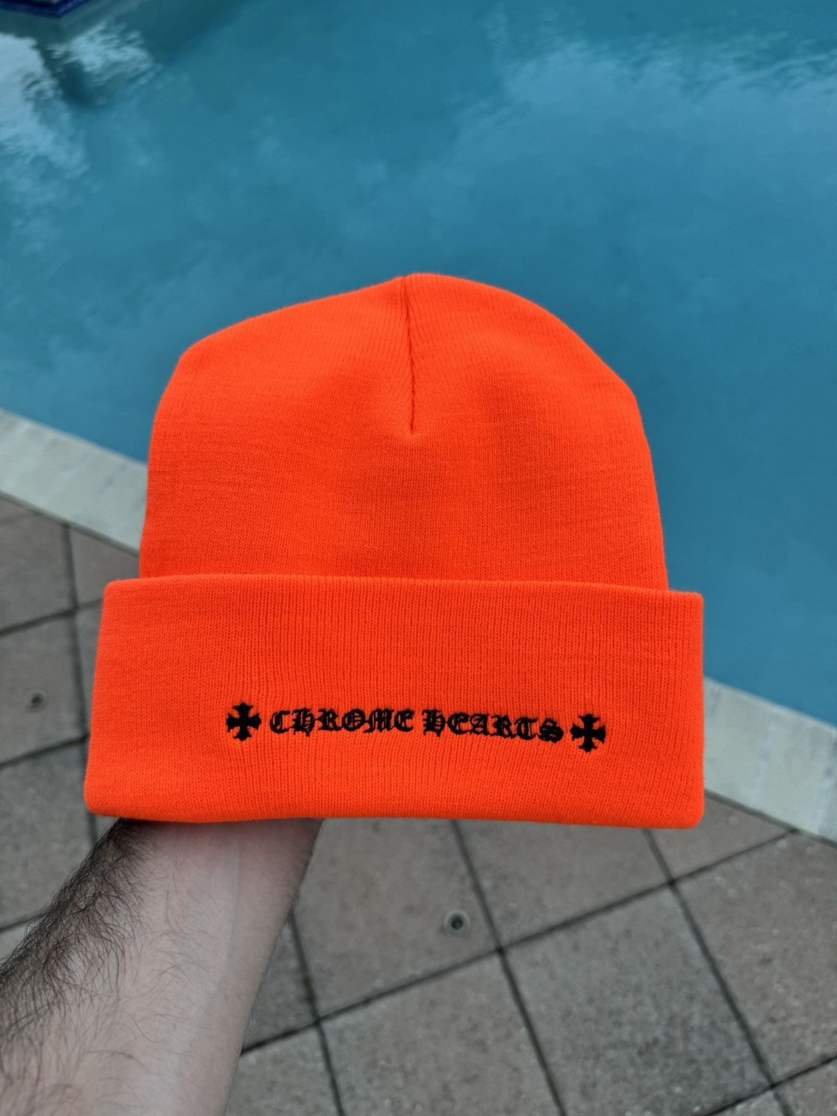 Chrome Hearts Chrome Hearts Orange Beanie Brand New Size ONE SIZE - 2 Thumbnail