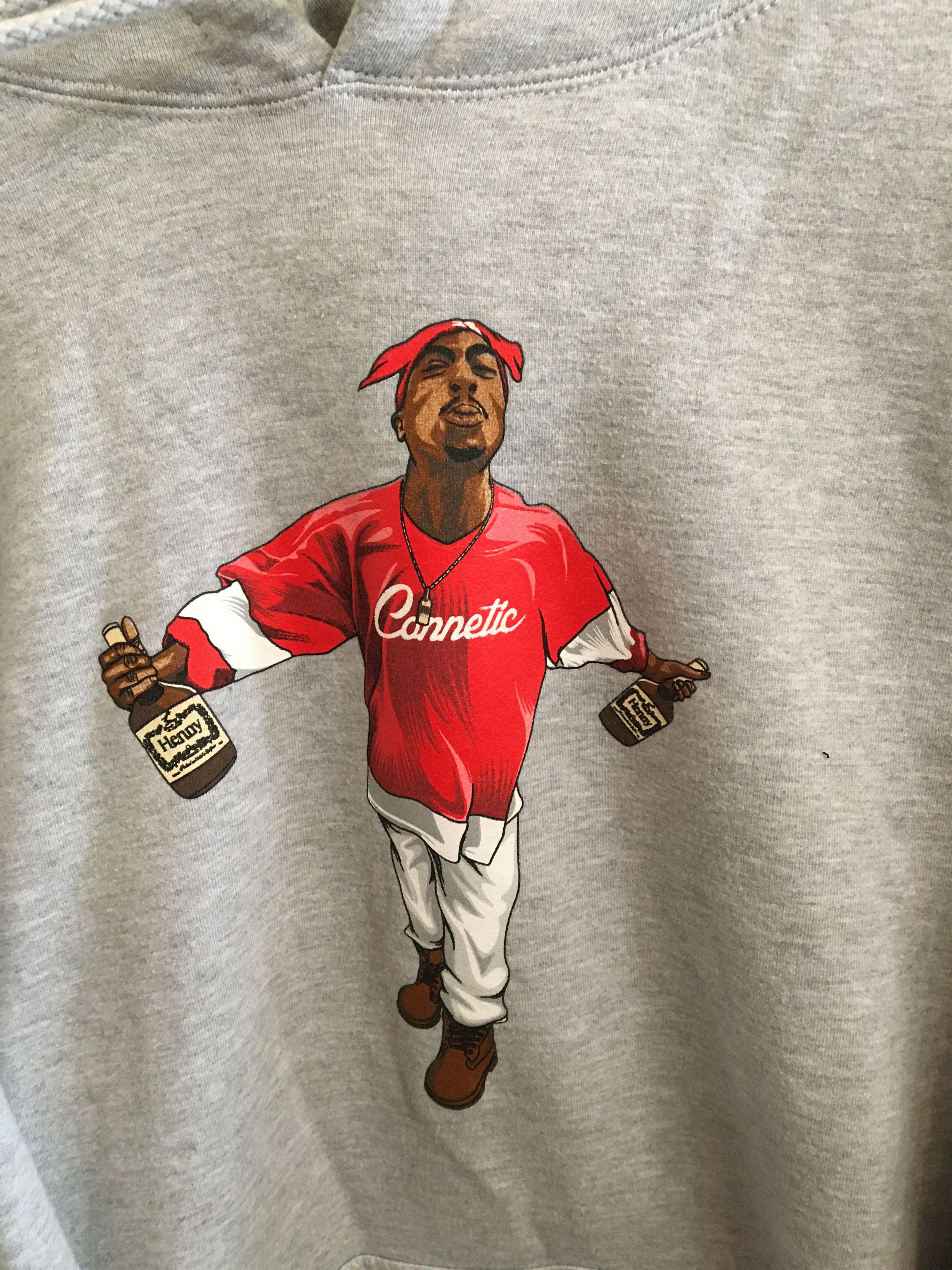 Hennessy Henny Connetic Tupac Collection Mens Hoodie Size US XL / EU 56 / 4 - 2 Thumbnail