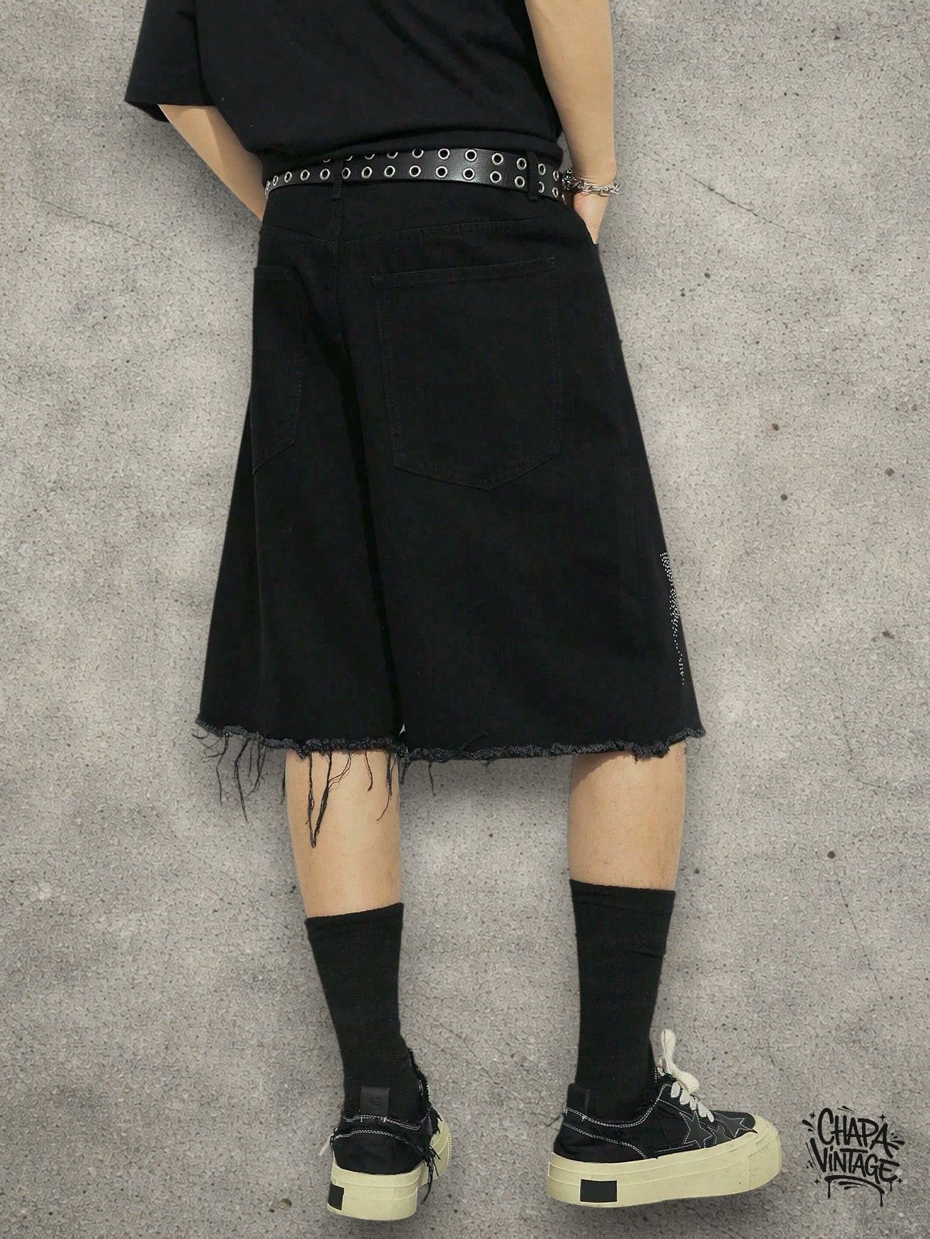 Japanese Brand Distressed opium shorts Size US 32 / EU 48 - 4 Thumbnail