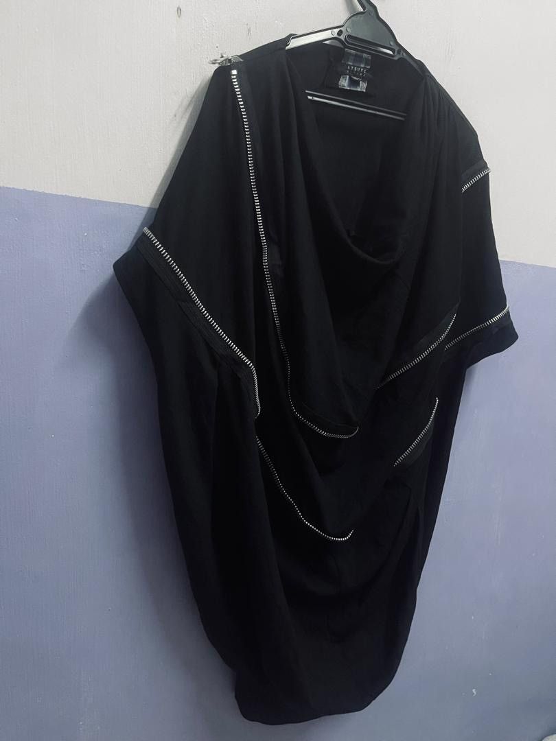 Japanese Brand Atsuro Tayama Asymmetric Zipper Cape Runway Size US M / EU 48-50 / 2 - 8 Thumbnail