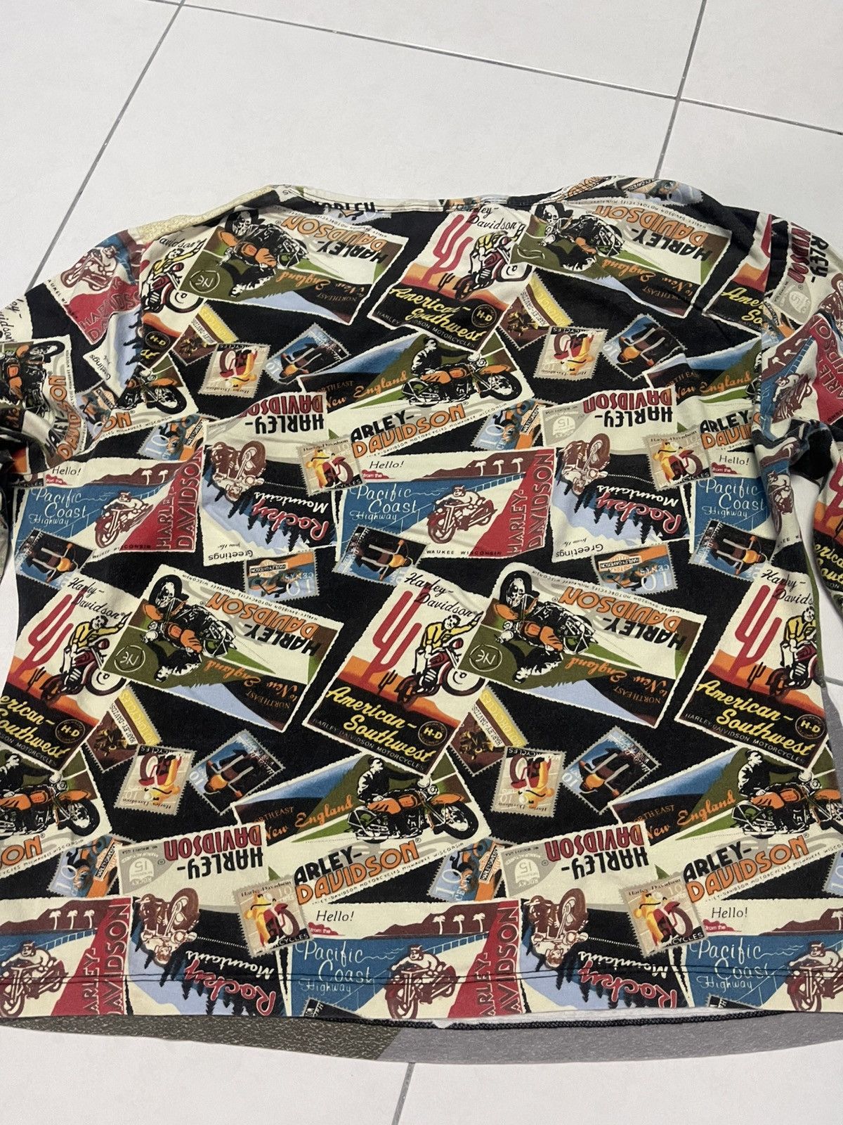 Harley Davidson × Vintage 🔥HOT🔥VINTAGE HARLEY DAVIDSON FULL PRINT VERY RARE Size M / US 6-8 / IT 42-44 - 9 Thumbnail