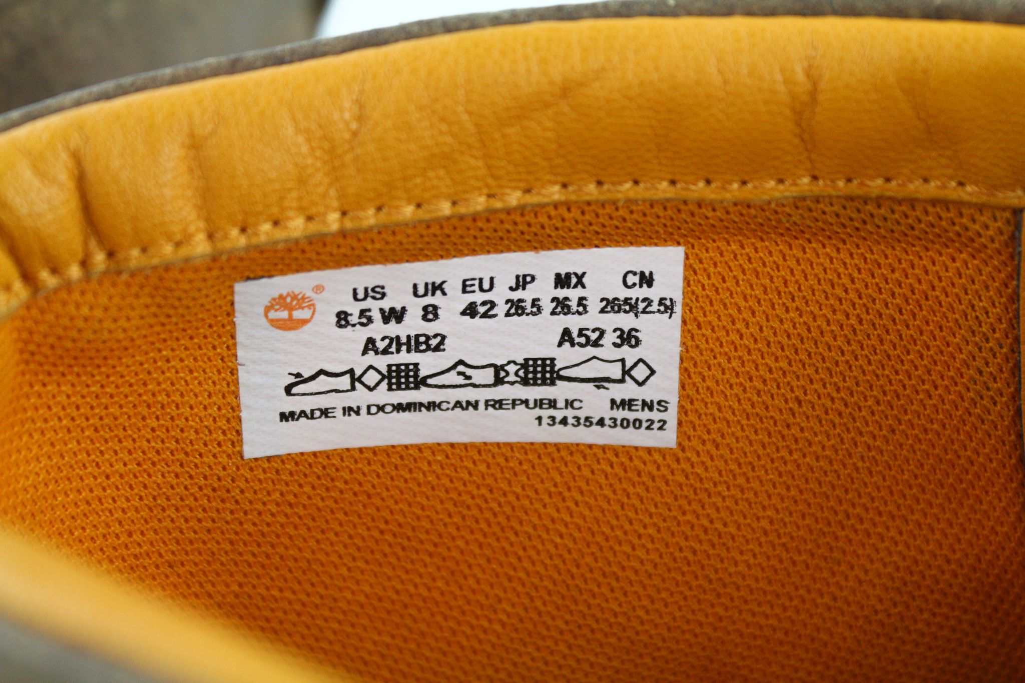 Timberland A2HB2 UK8 Brown Leather Almond ReBOTL 79837 Size US 8.5 / EU 41-42 - 11 Thumbnail